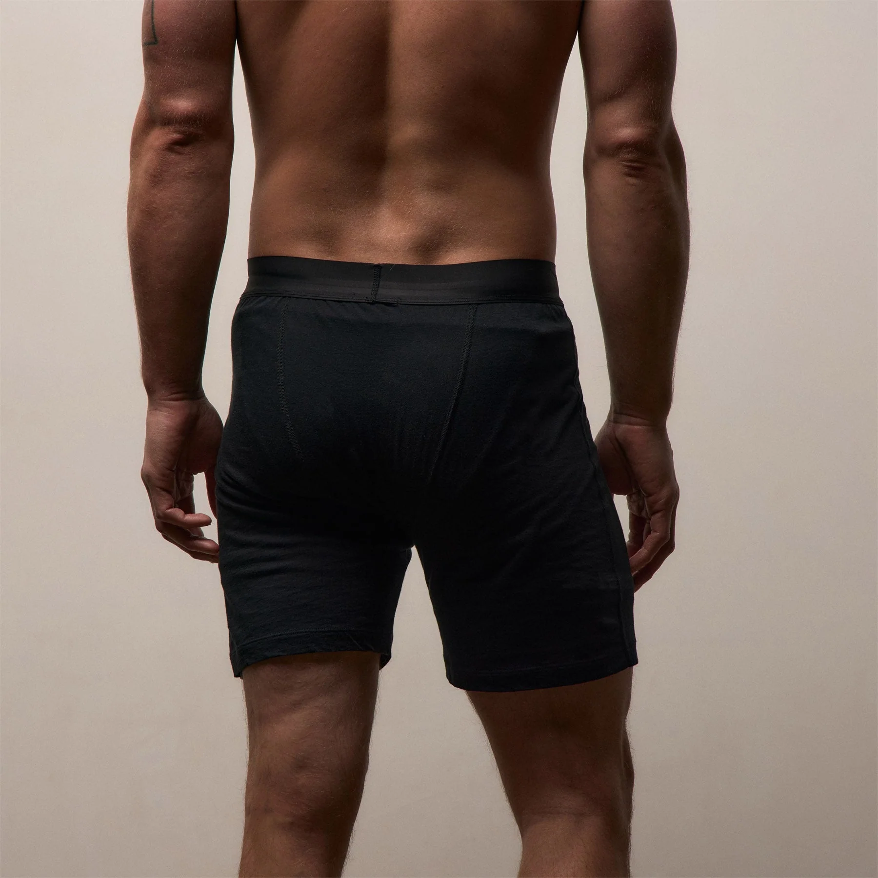 Luxe Lotus Relaxed Fit Boxer Short - Black - Image 4