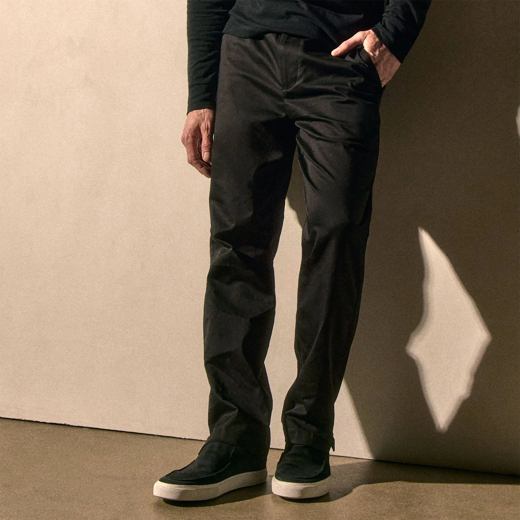 Men's Coastal Suede Slip On - Black - Image 3