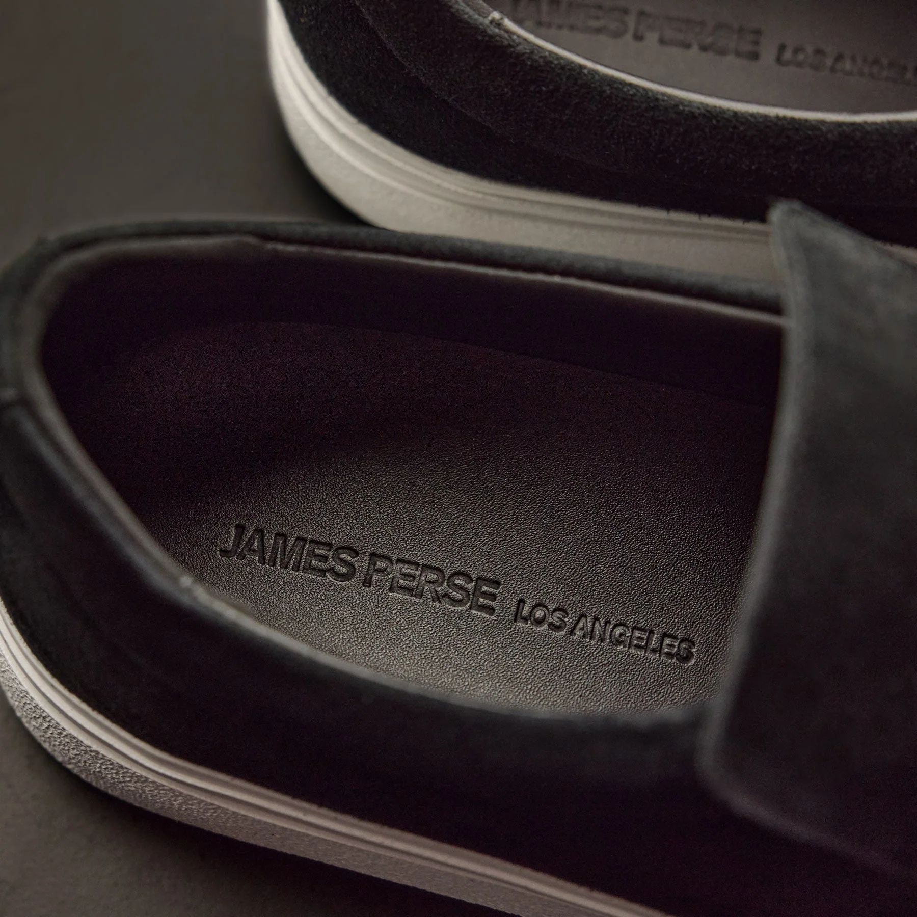 Men's Coastal Suede Slip On - Black - Image 6