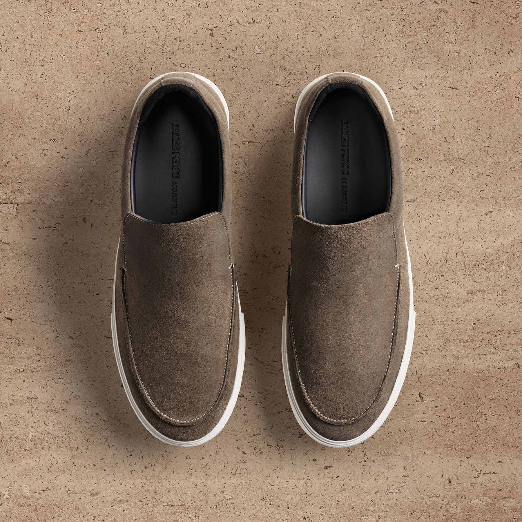Men's Coastal Suede Slip On - Cement - Image 2