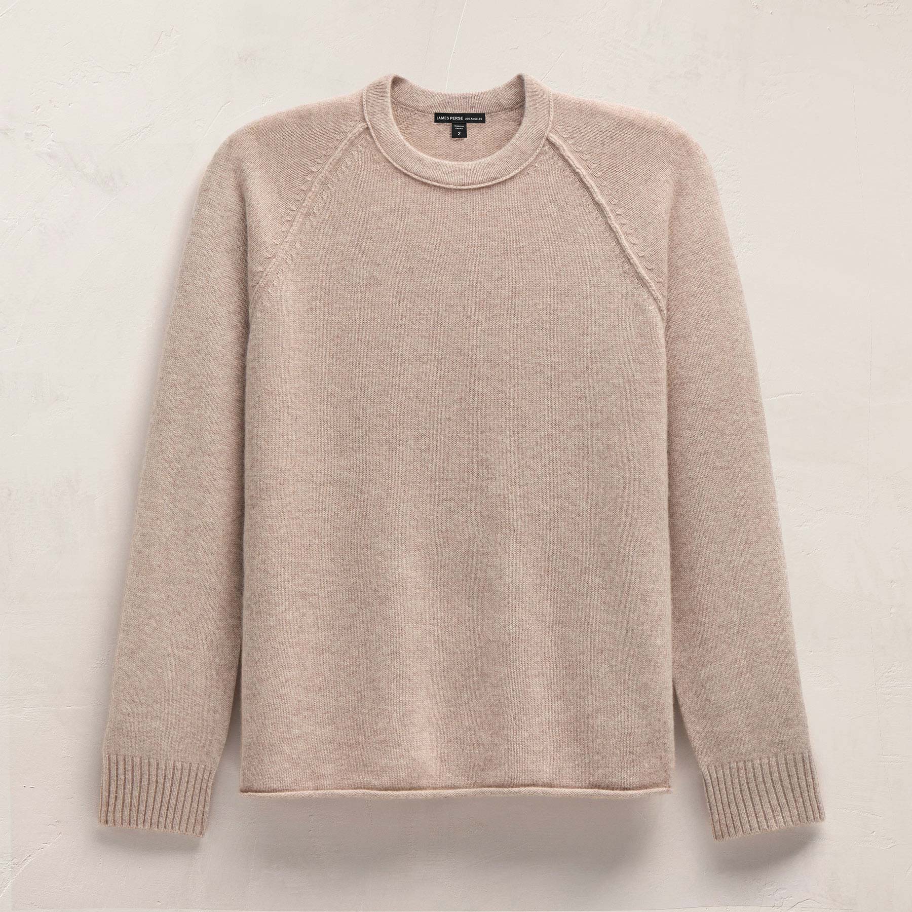 Men's Recycled Cashmere Crew Sweater Gift Set - Black/Stone - Image 2