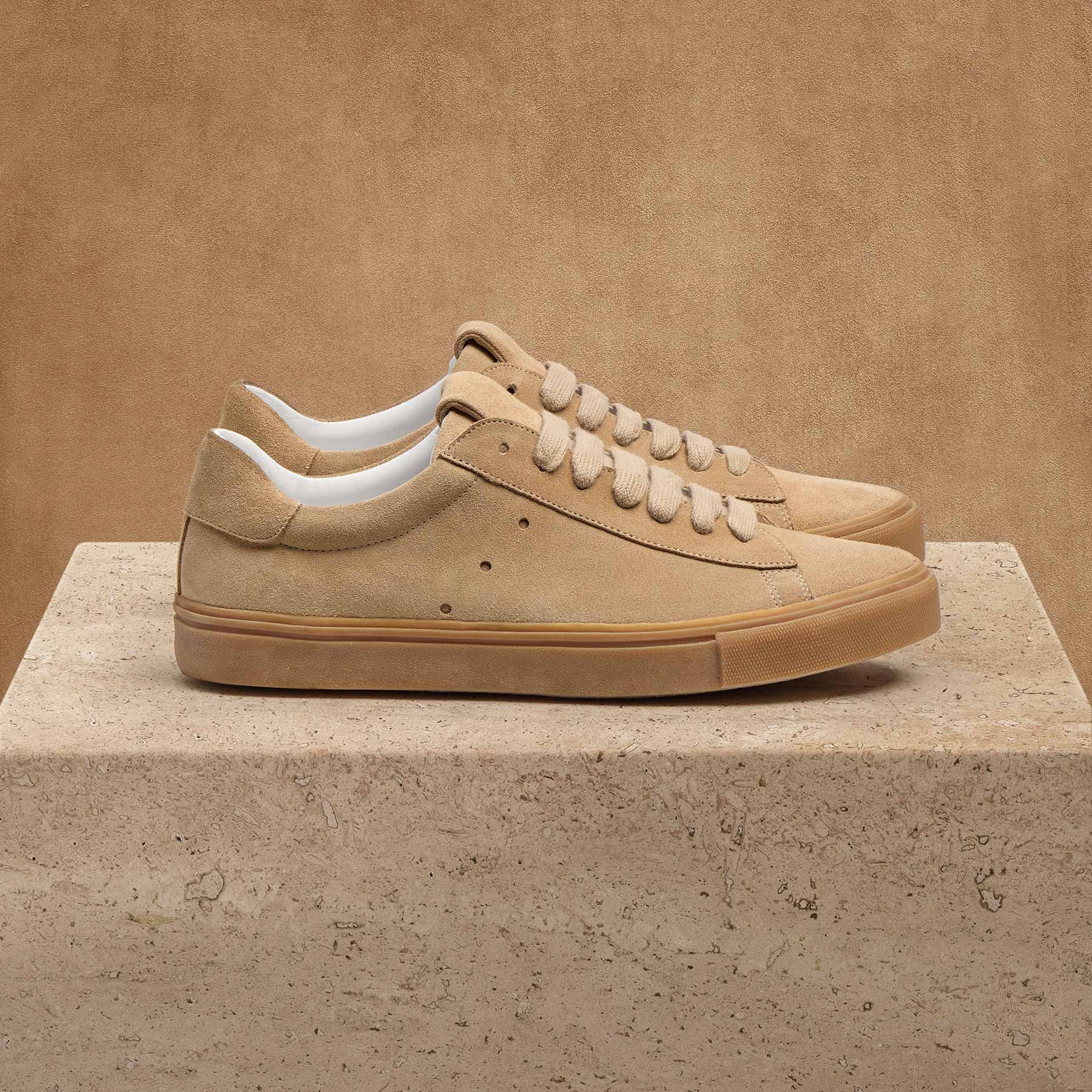 Men's Suede Retro Sneaker - Cappuccino - Image 2