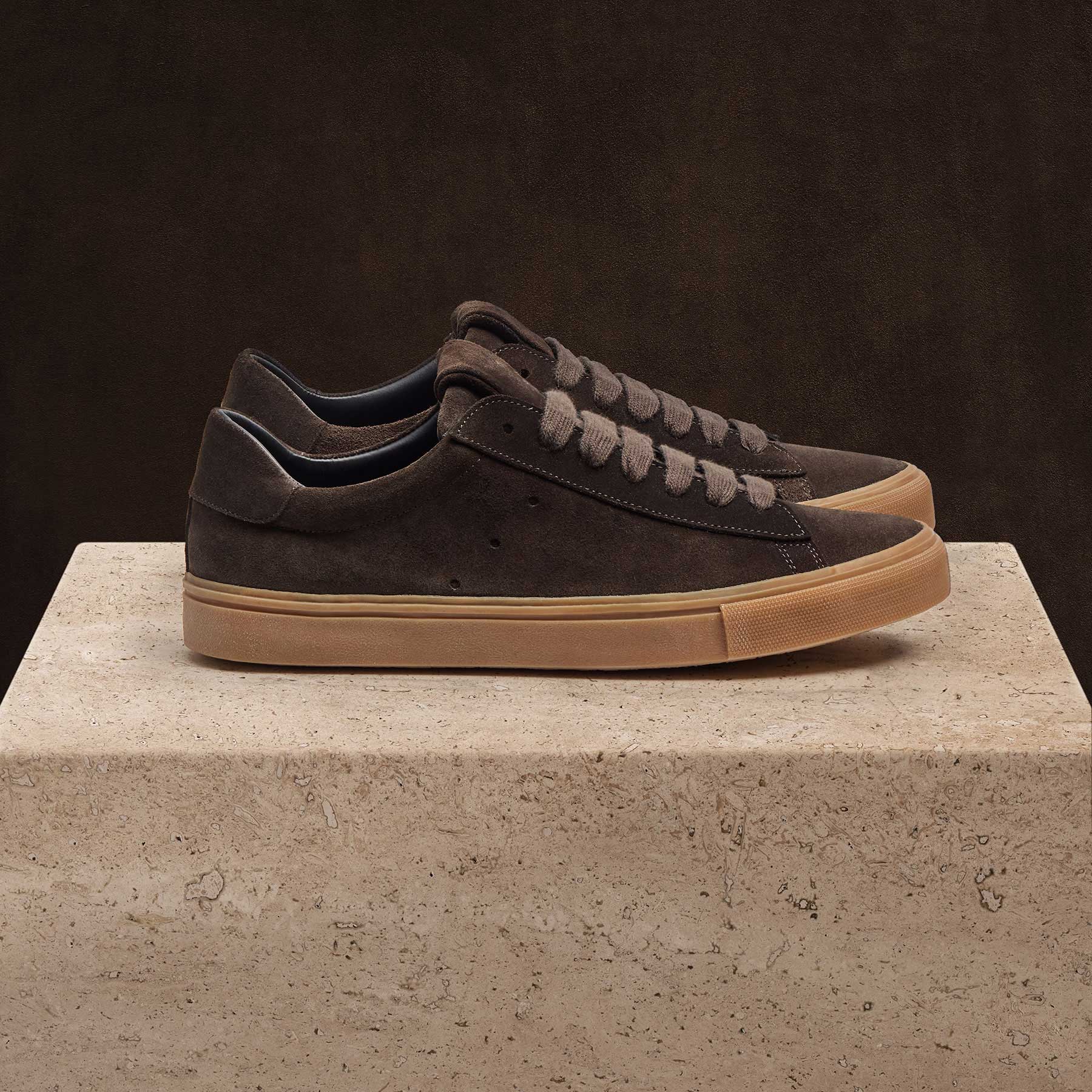 Men's Suede Retro Sneaker - Ebony - Image 2