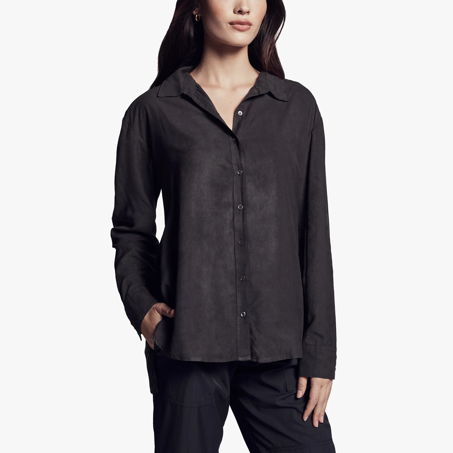 Micro Suede Shirt - Carbon