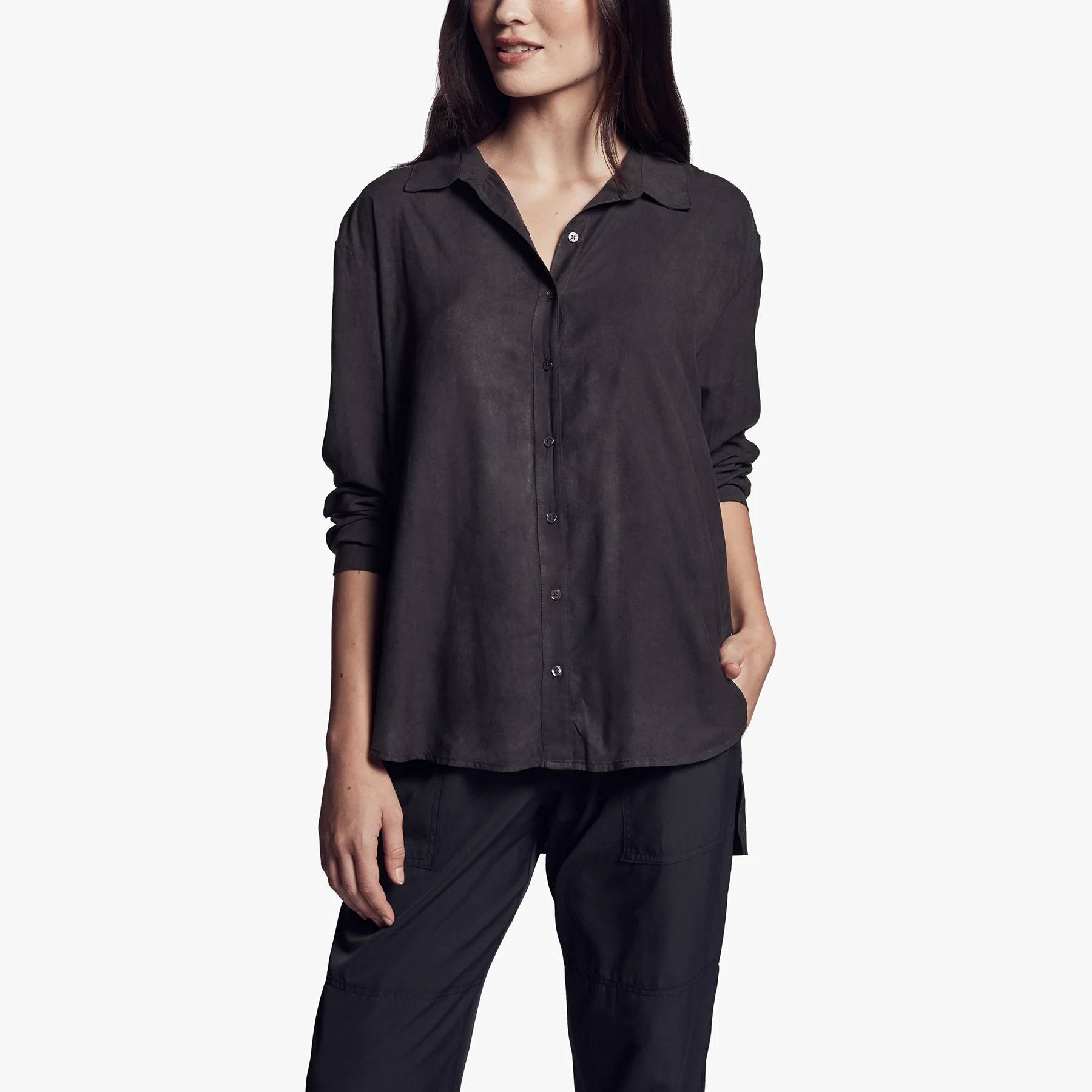 Micro Suede Shirt - Carbon - Image 2