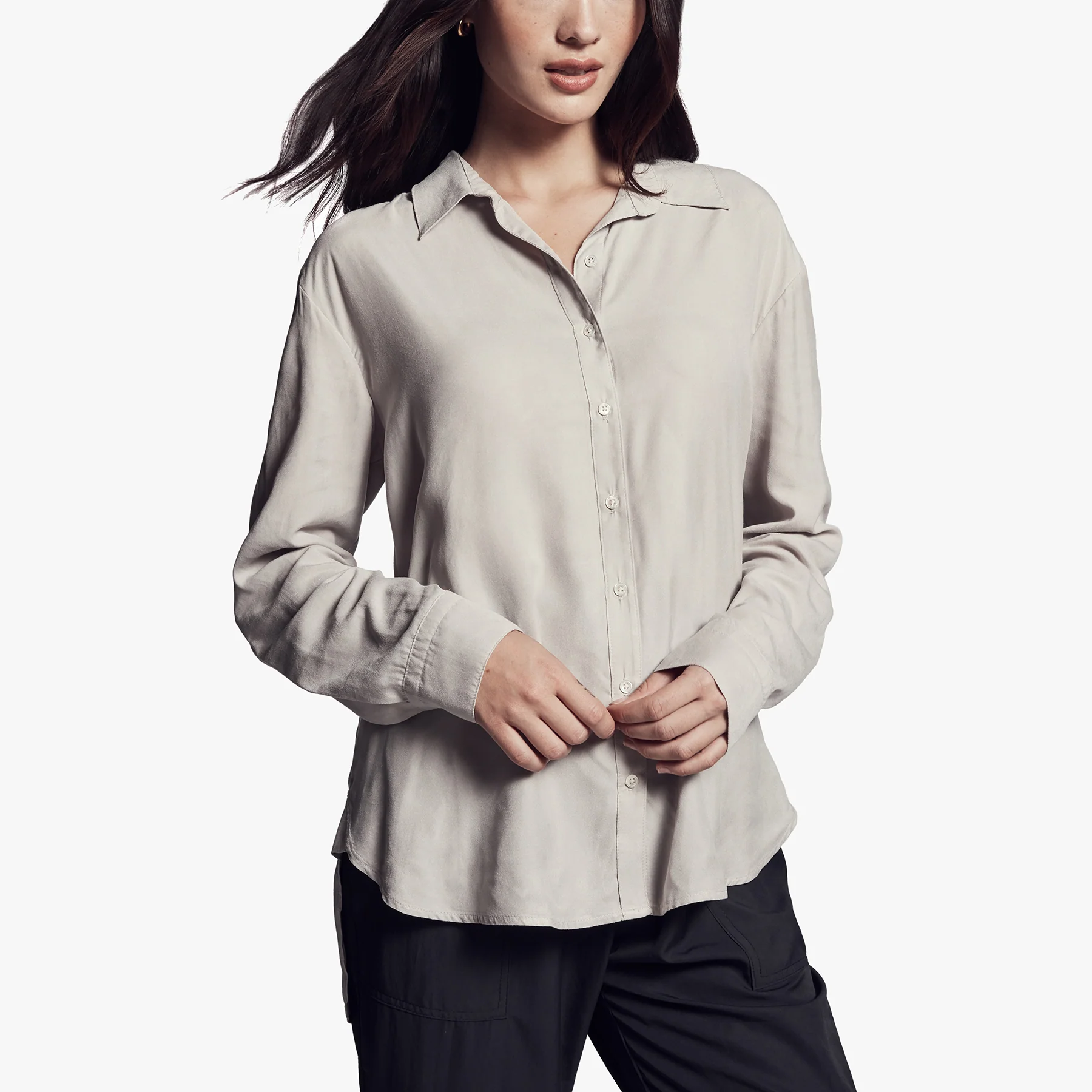 Micro Suede Shirt - Silver