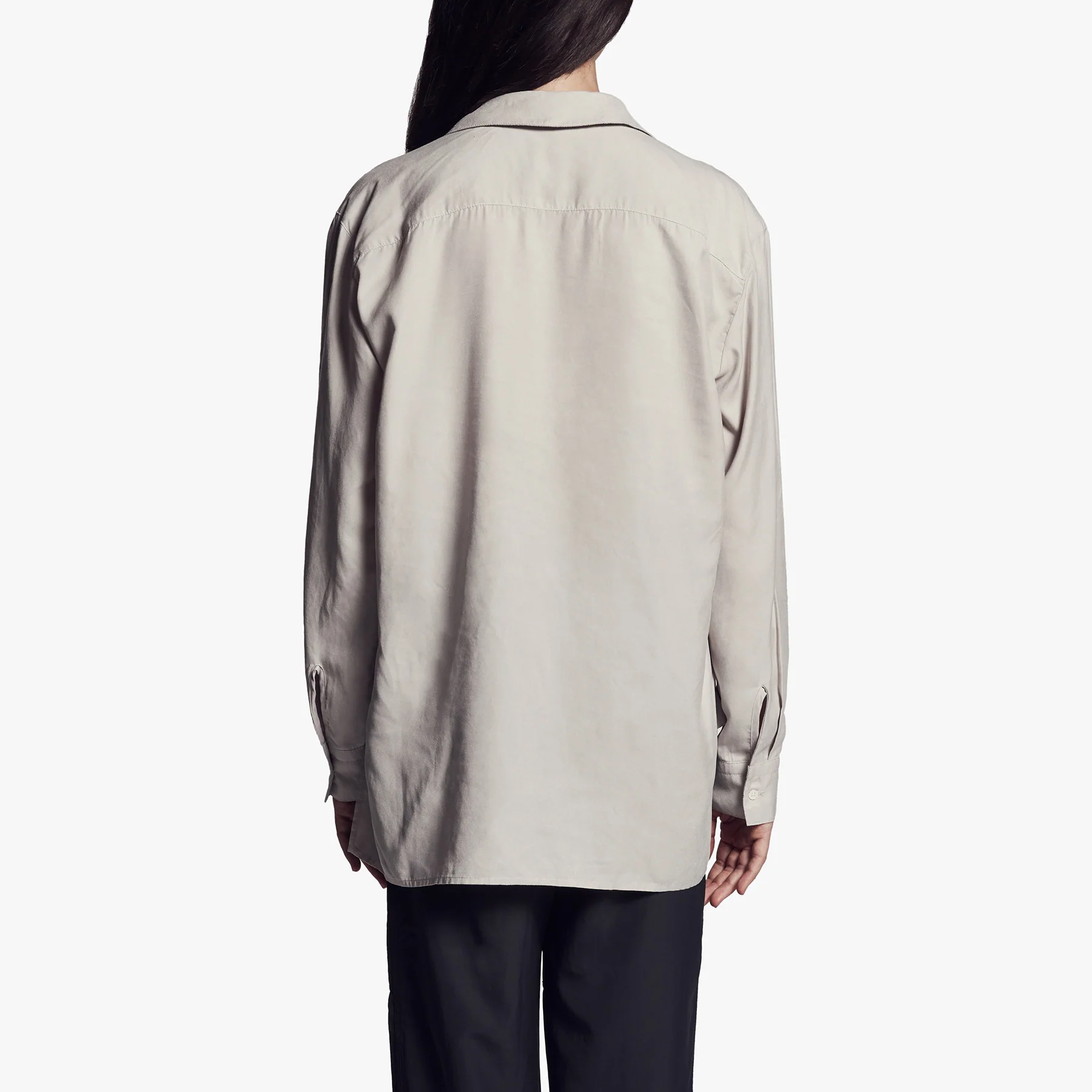 Micro Suede Shirt - Silver - Image 5