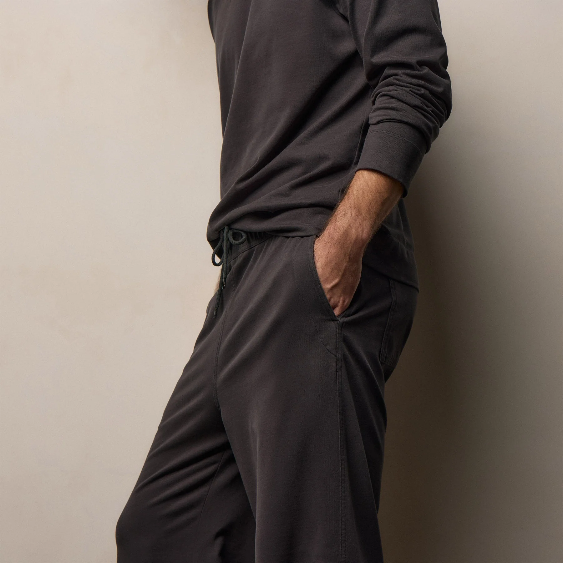 Organic Sueded Jersey Sweat Pant - Magma - Image 4