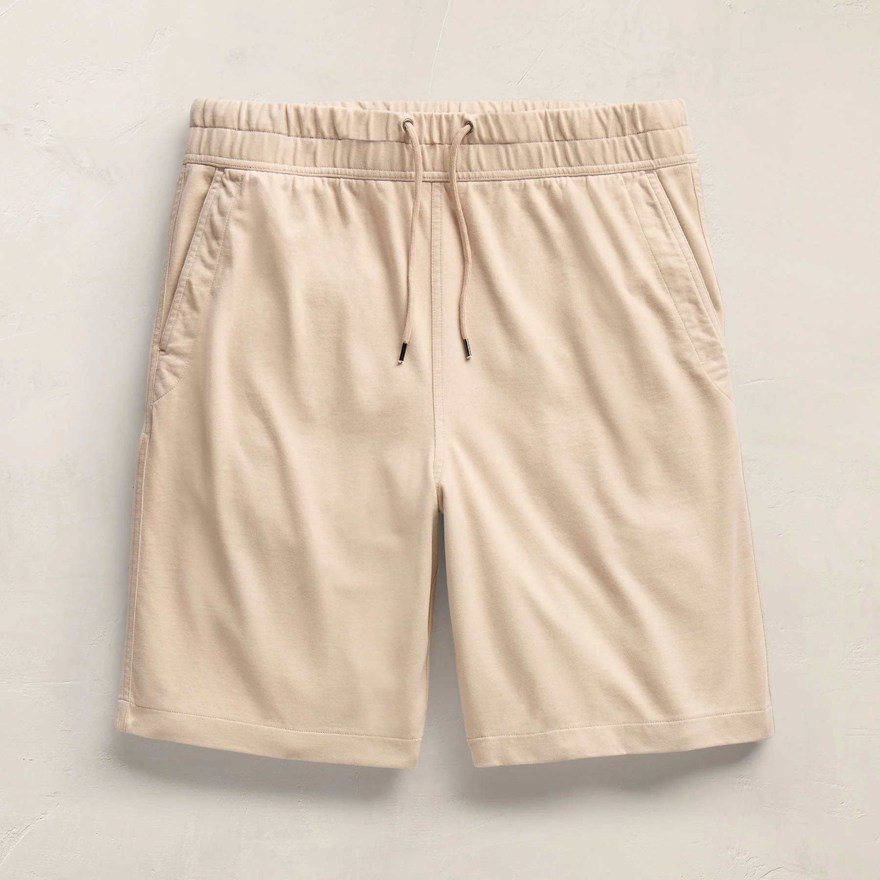 Organic Sueded Jersey Sweat Short - Stone - Image 2