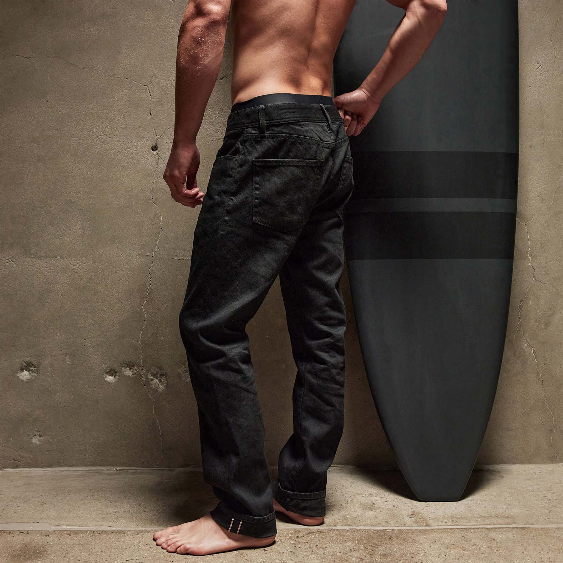 Selvedge Pacific Jean - Black - Image 3