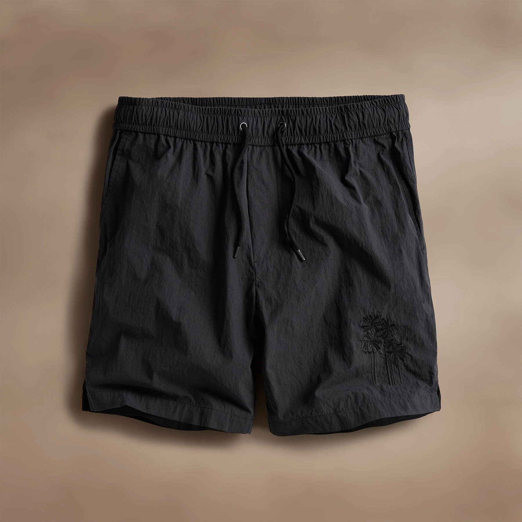 Palm Embroidered Boardshort - Black - Image 2
