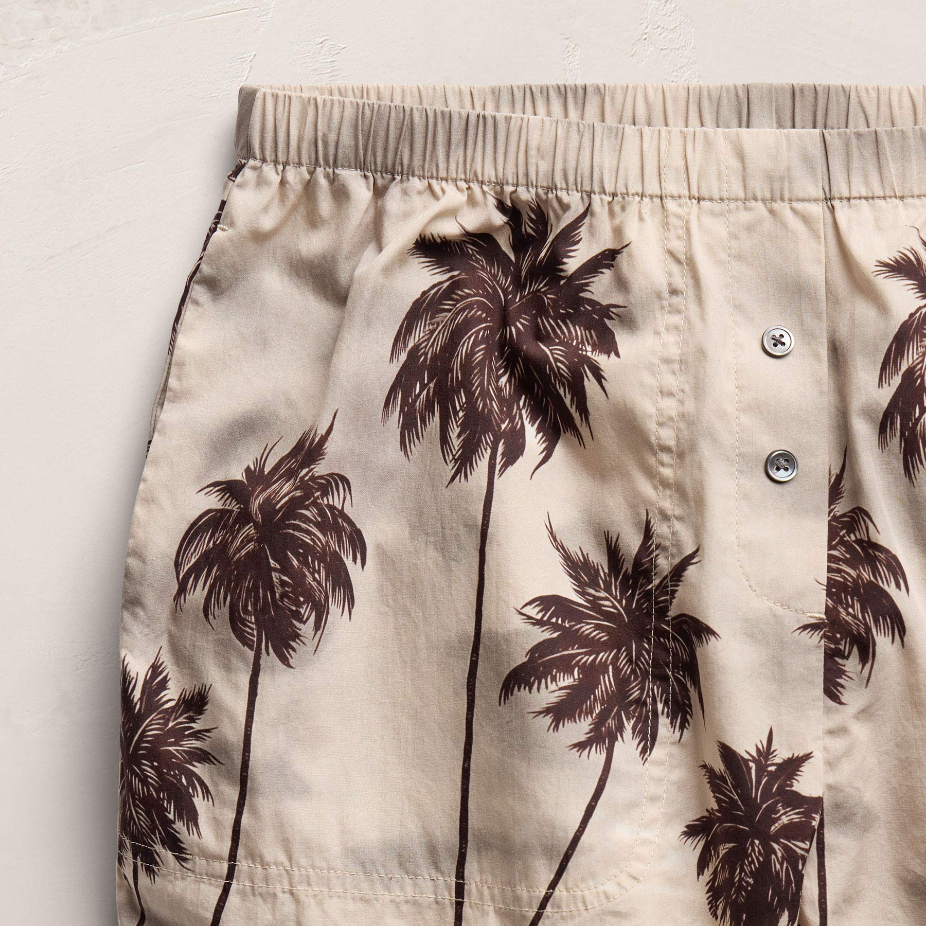 Palm Printed Boxer Short - Stone - Image 6