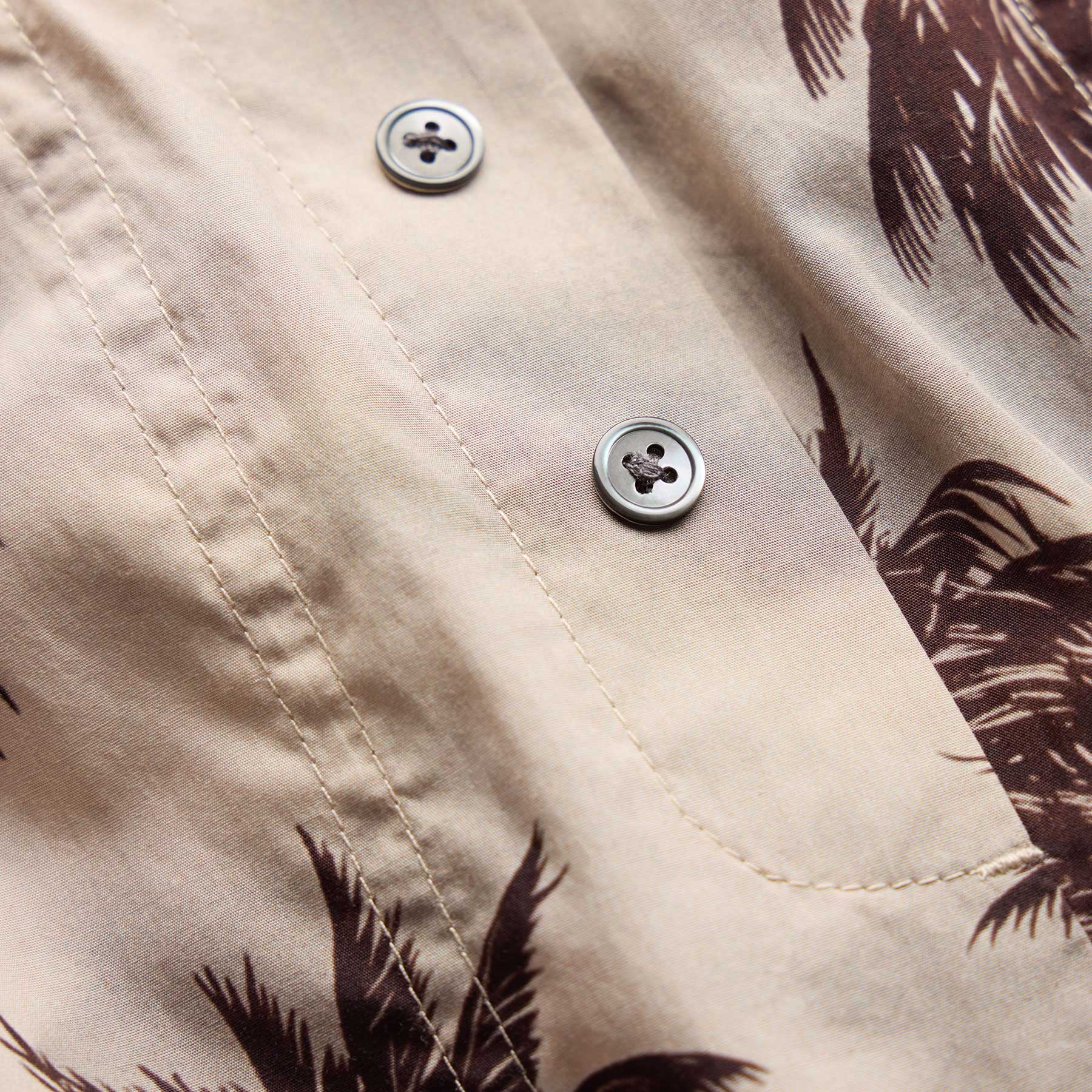 Palm Printed Boxer Short - Stone - Image 7