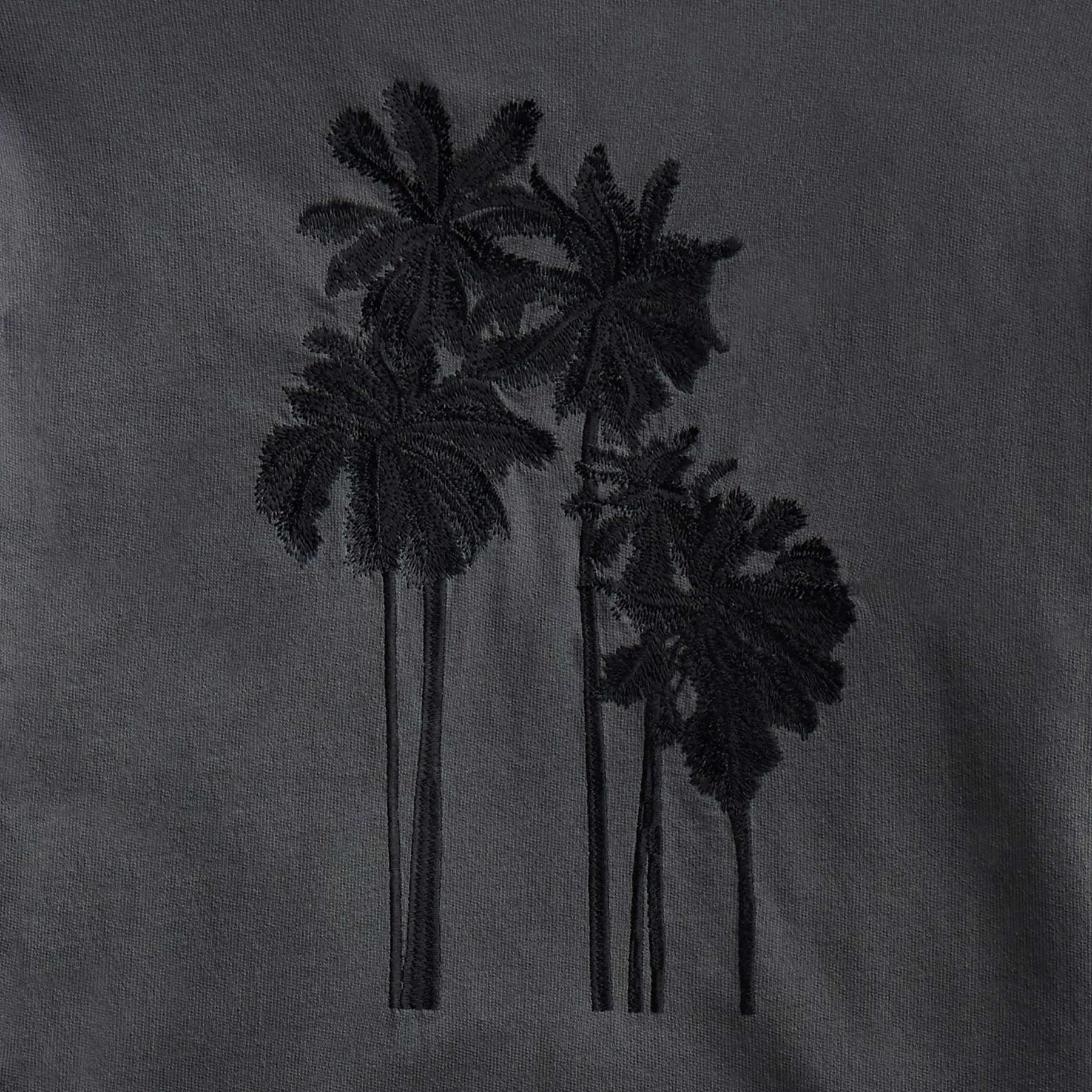 Palm Tree Embroidered Sweatshirt - Magma/Black - Image 5