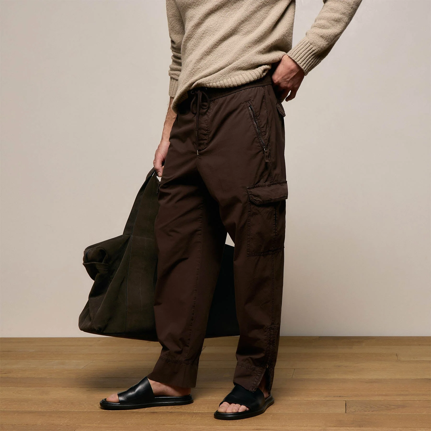 Parachute Poplin Cargo - Bark Pigment