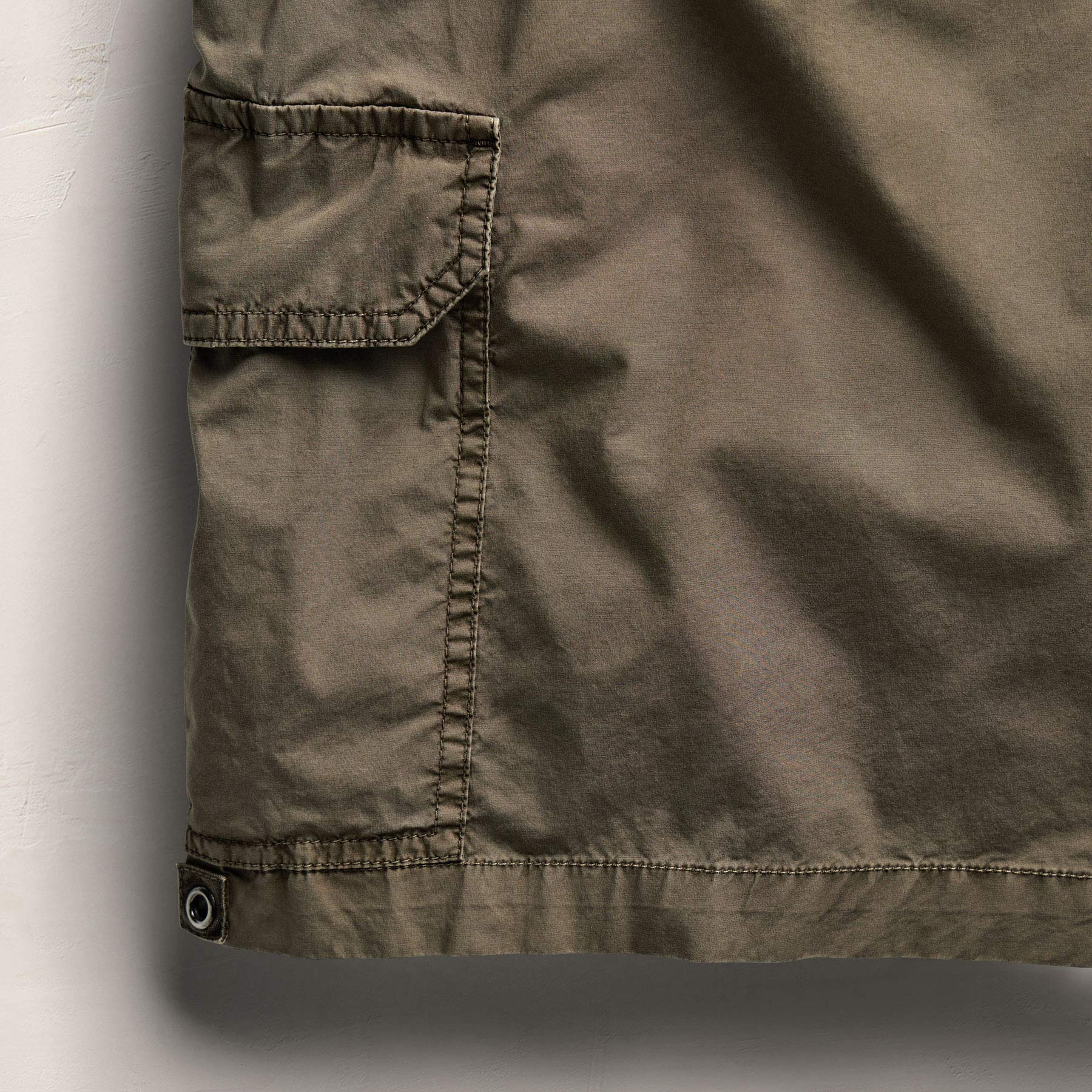 Parachute Poplin Cargo Short - Light Olive Pigment - Image 7