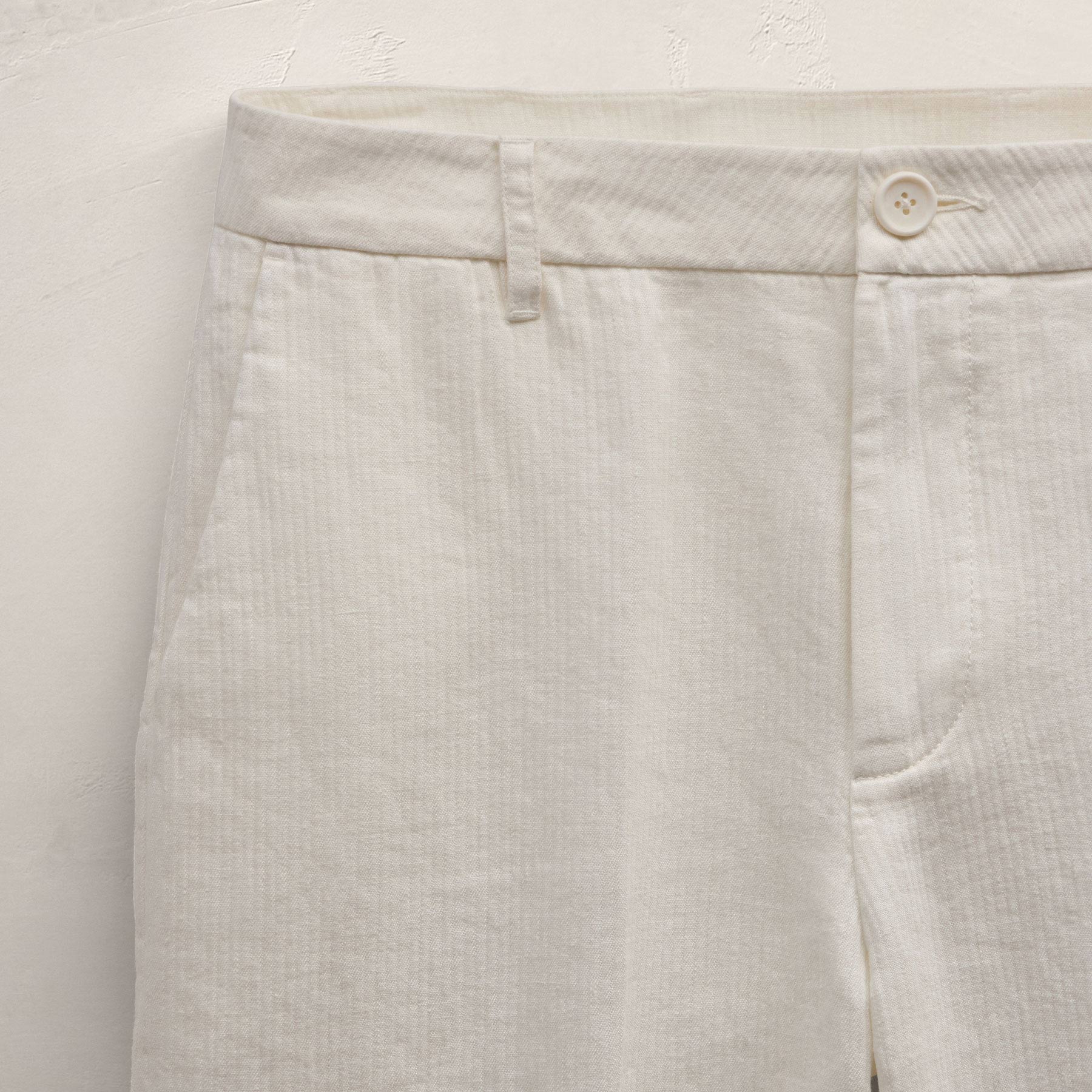 Playa Linen Trouser - Off White - Image 7