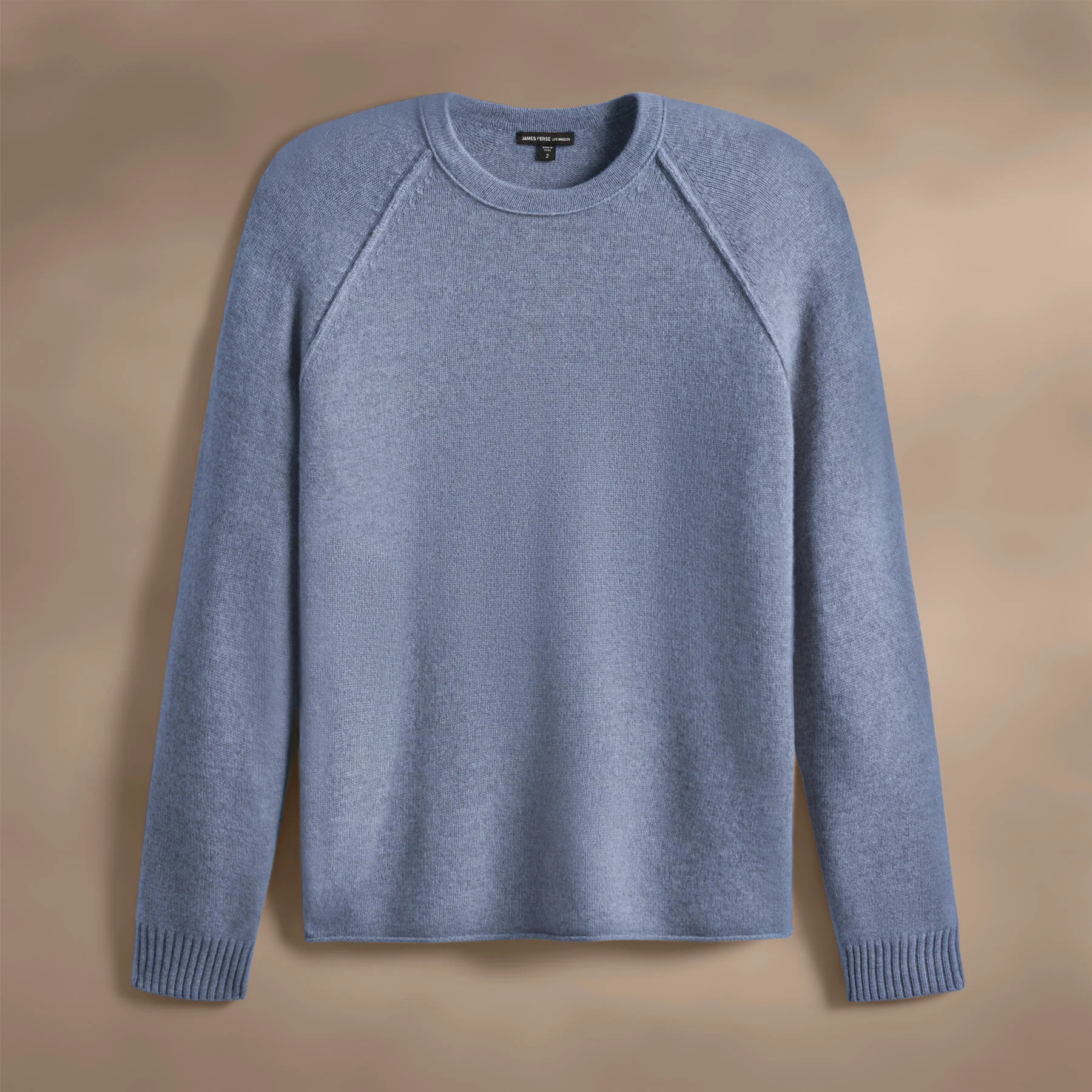 Recycled Cashmere Crew Sweater - Faded Indigo - Image 2