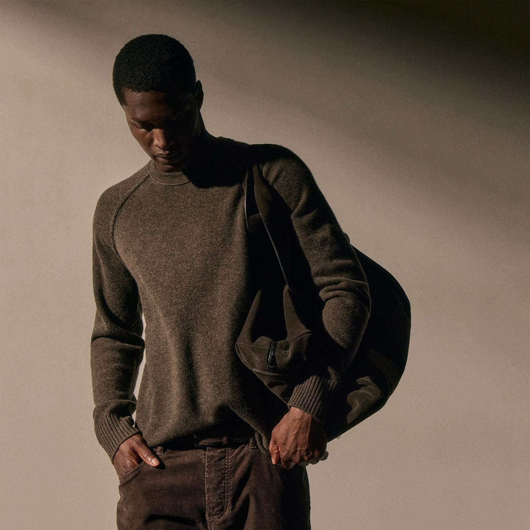Recycled Cashmere Crew Sweater - Porcupine - Image 2