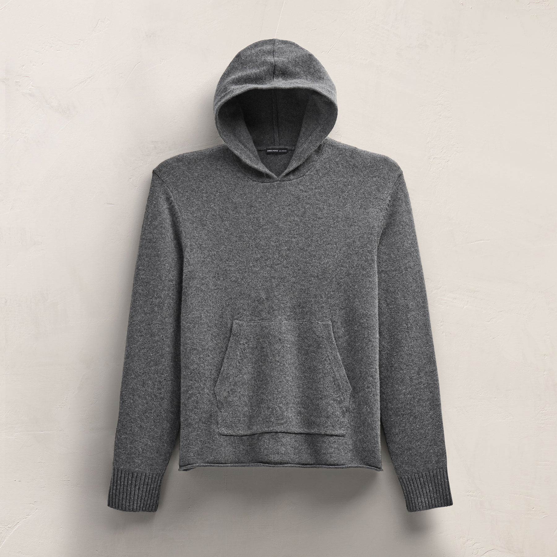 Recycled Cashmere Hooded Pullover - Flannel - Image 2