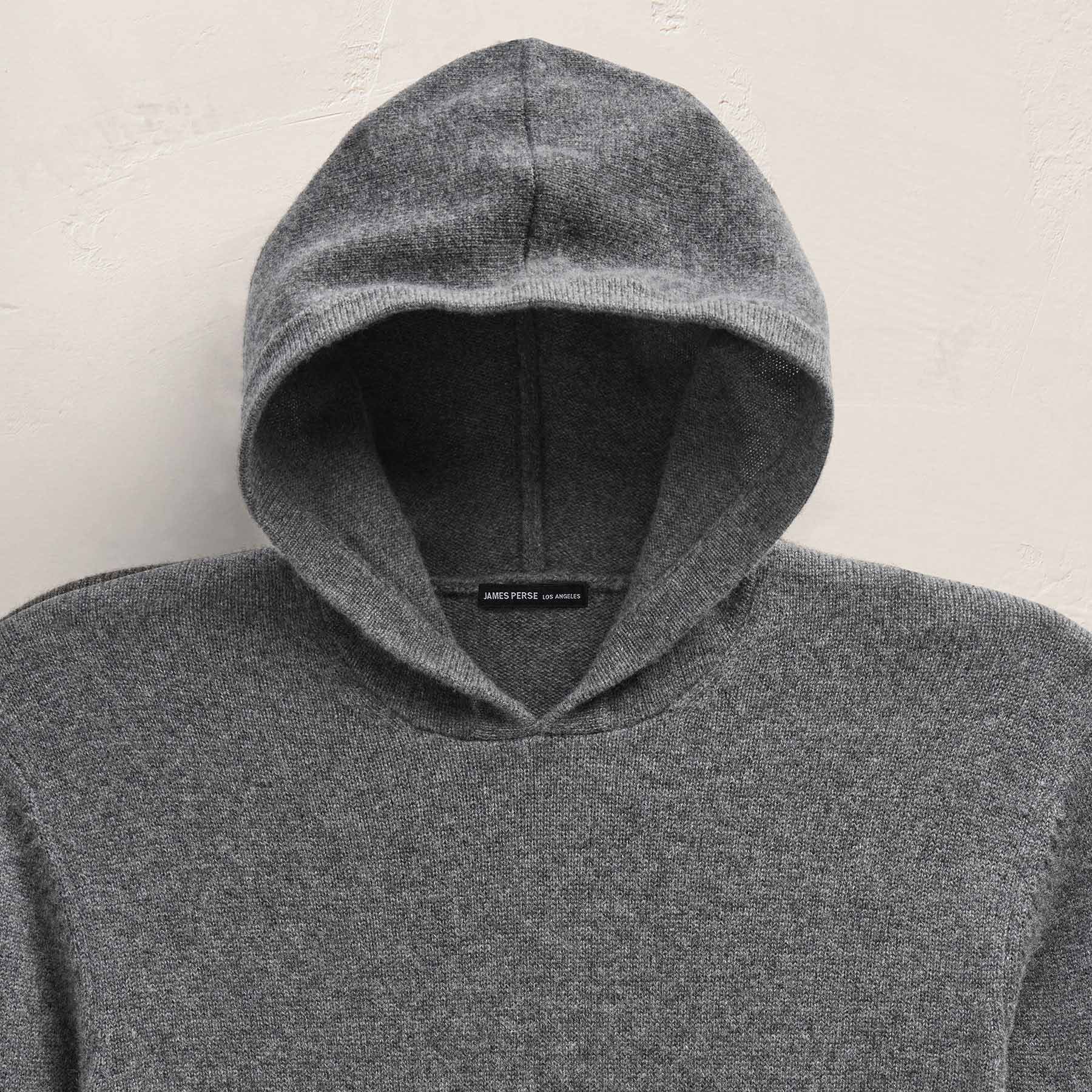 Recycled Cashmere Hooded Pullover - Flannel - Image 5