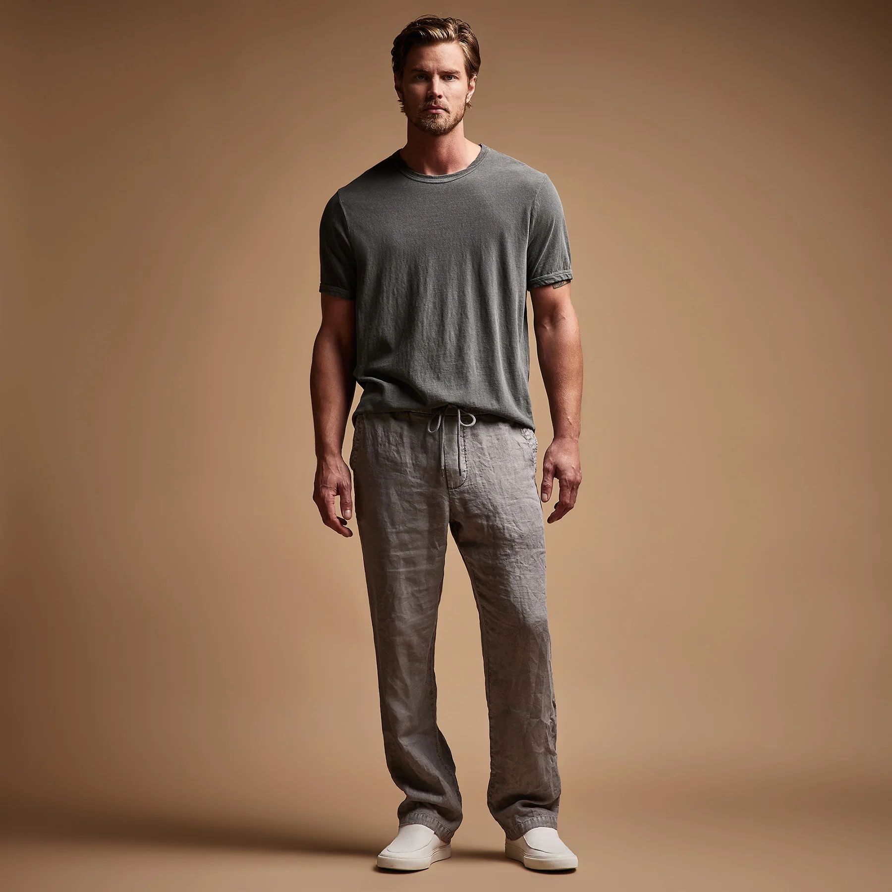 Relaxed Linen Pant - Silver Grey Pigment - Image 3