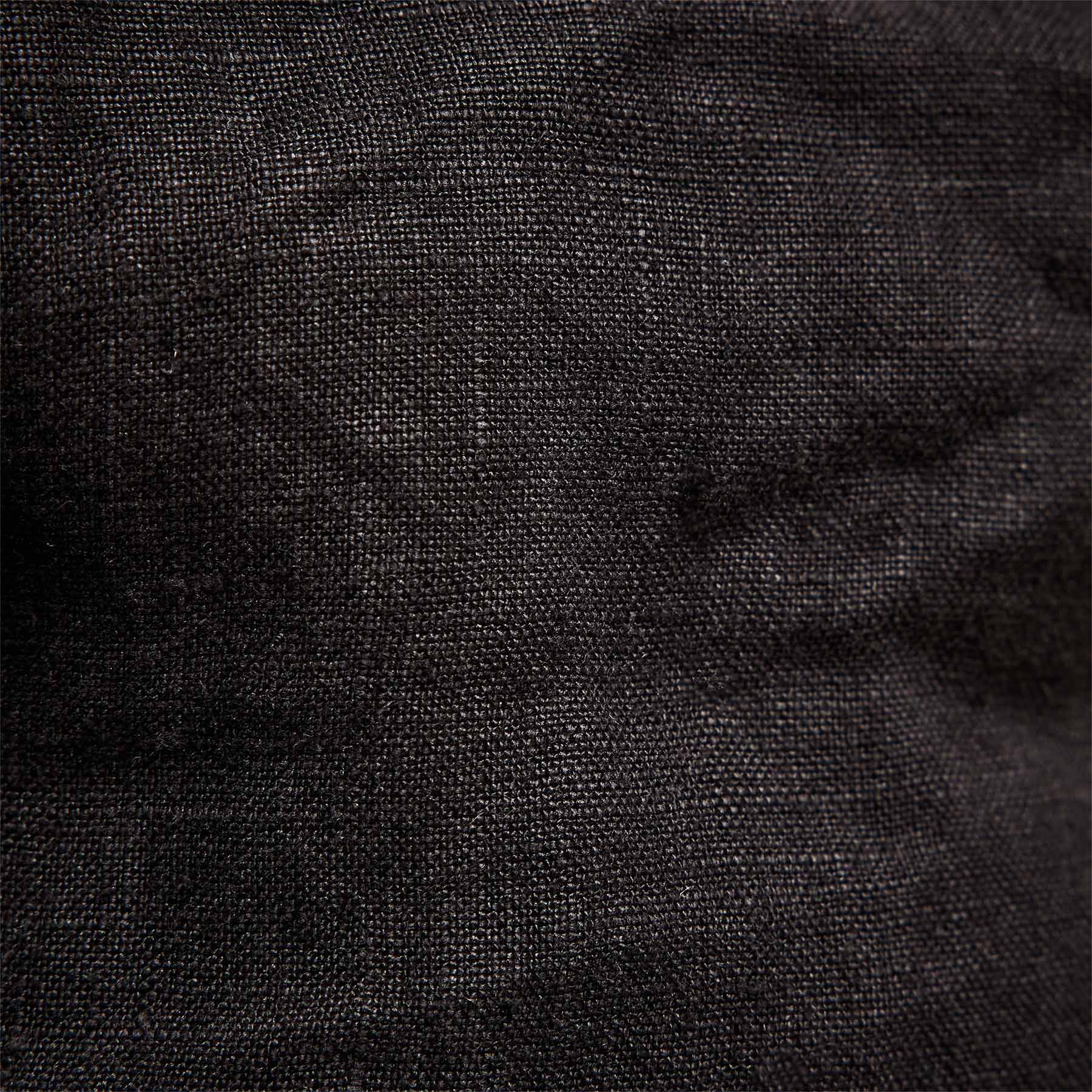 Relaxed Fit Linen Short - Black - Image 5