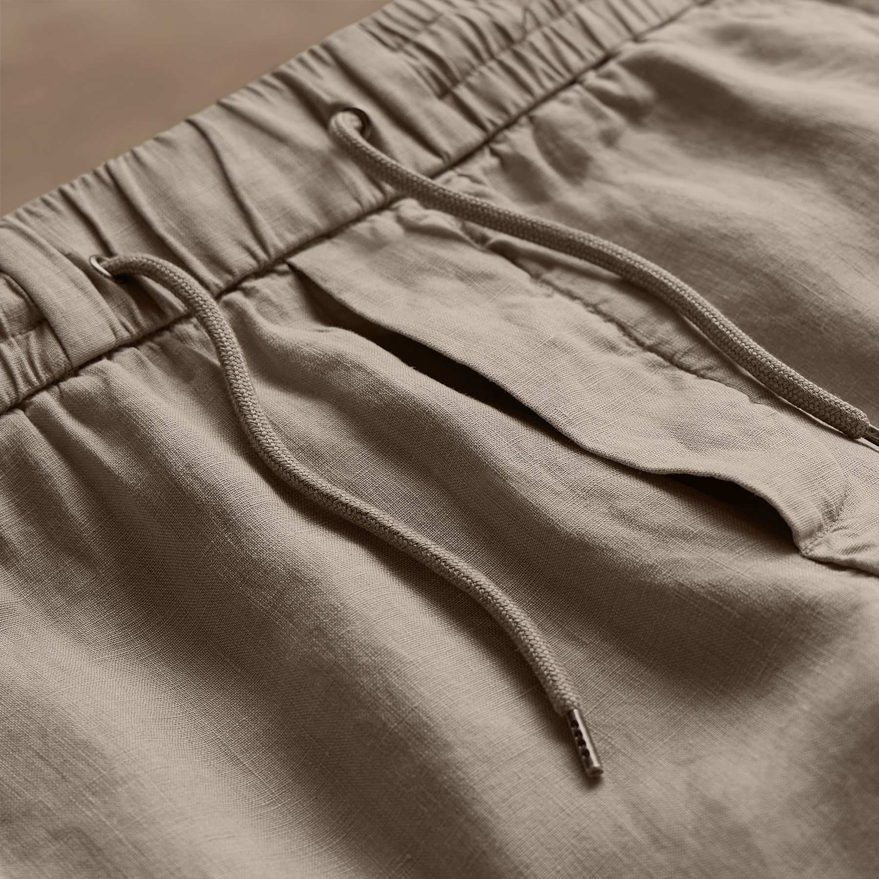 Relaxed Fit Linen Short - Mineral Pigment - Image 5