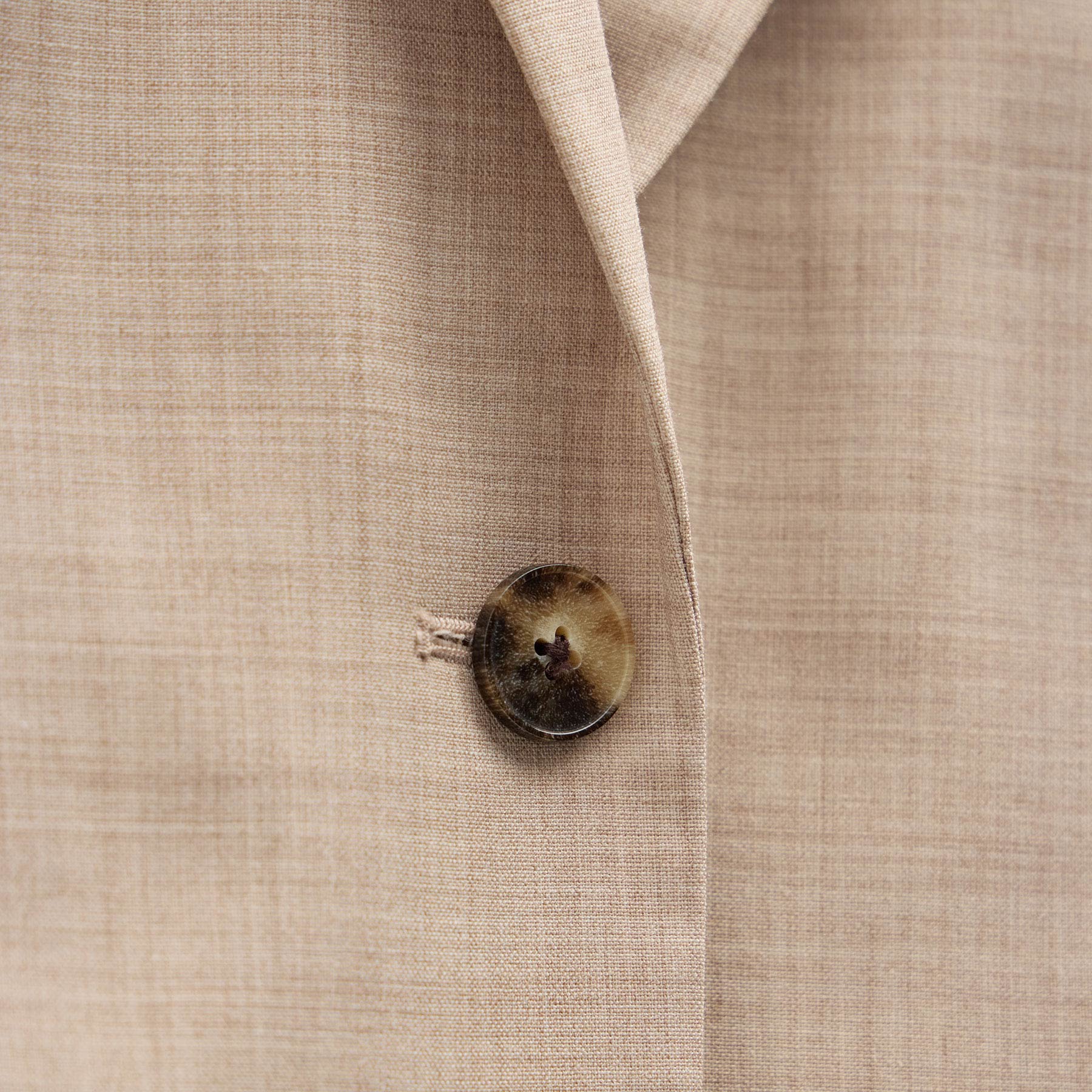 Relaxed Wool Blend Melange Blazer - Heather Stone - Image 11