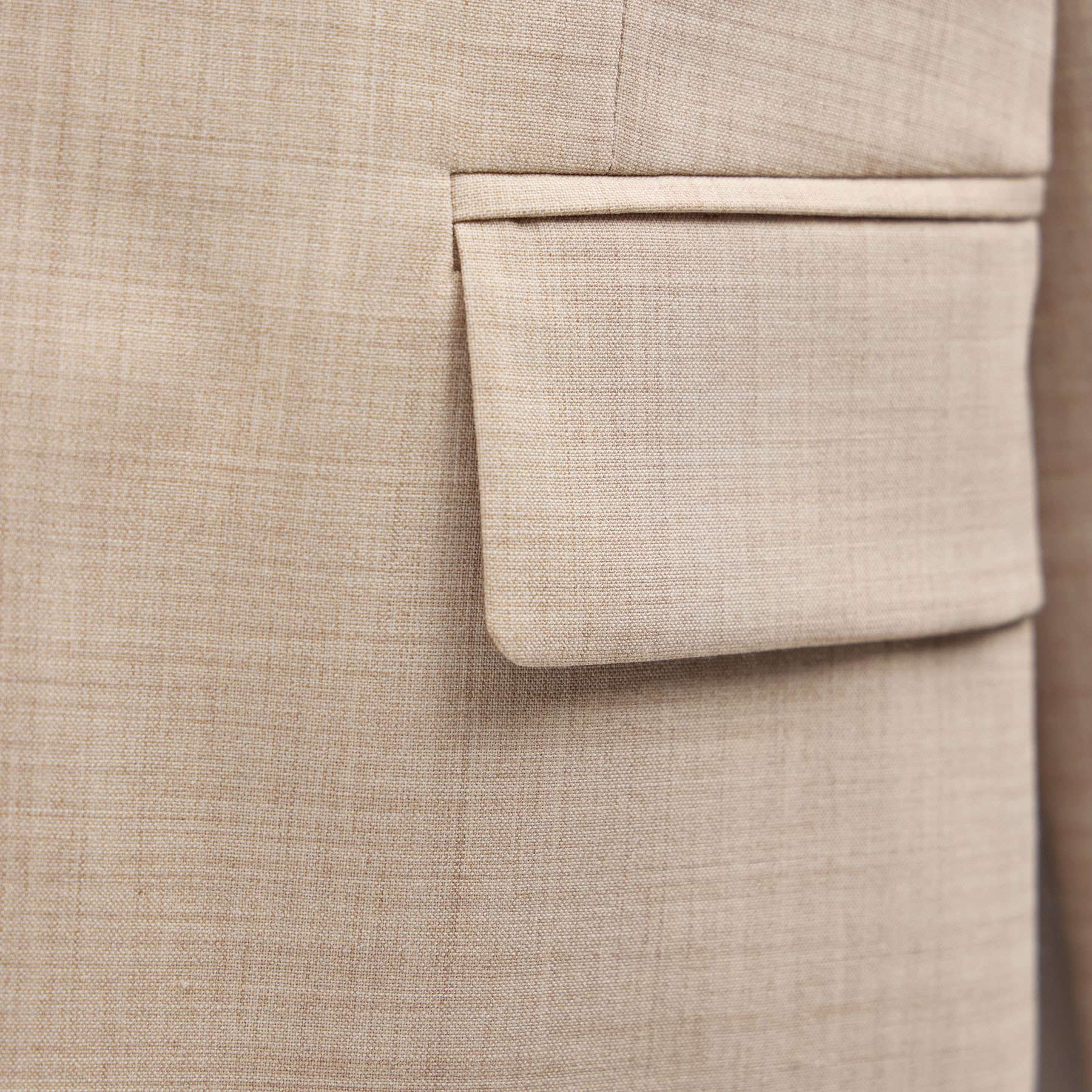 Relaxed Wool Blend Melange Blazer - Heather Stone - Image 12