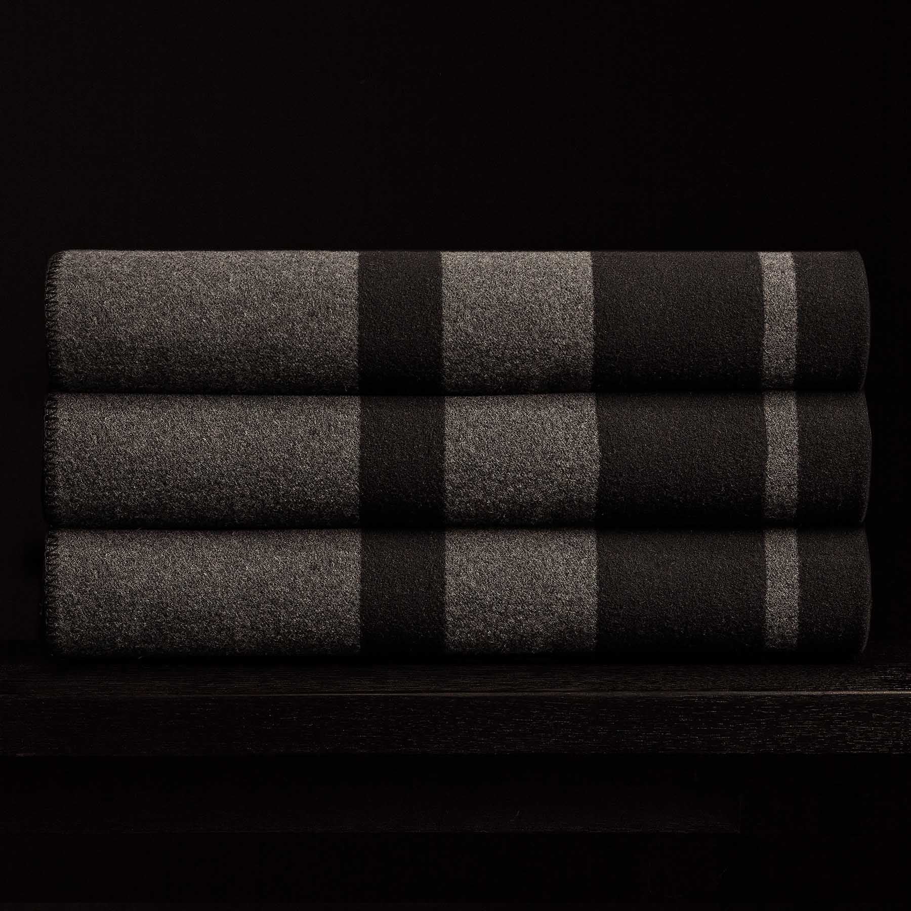 Sarti Striped Throw - Black/Lead - Image 3