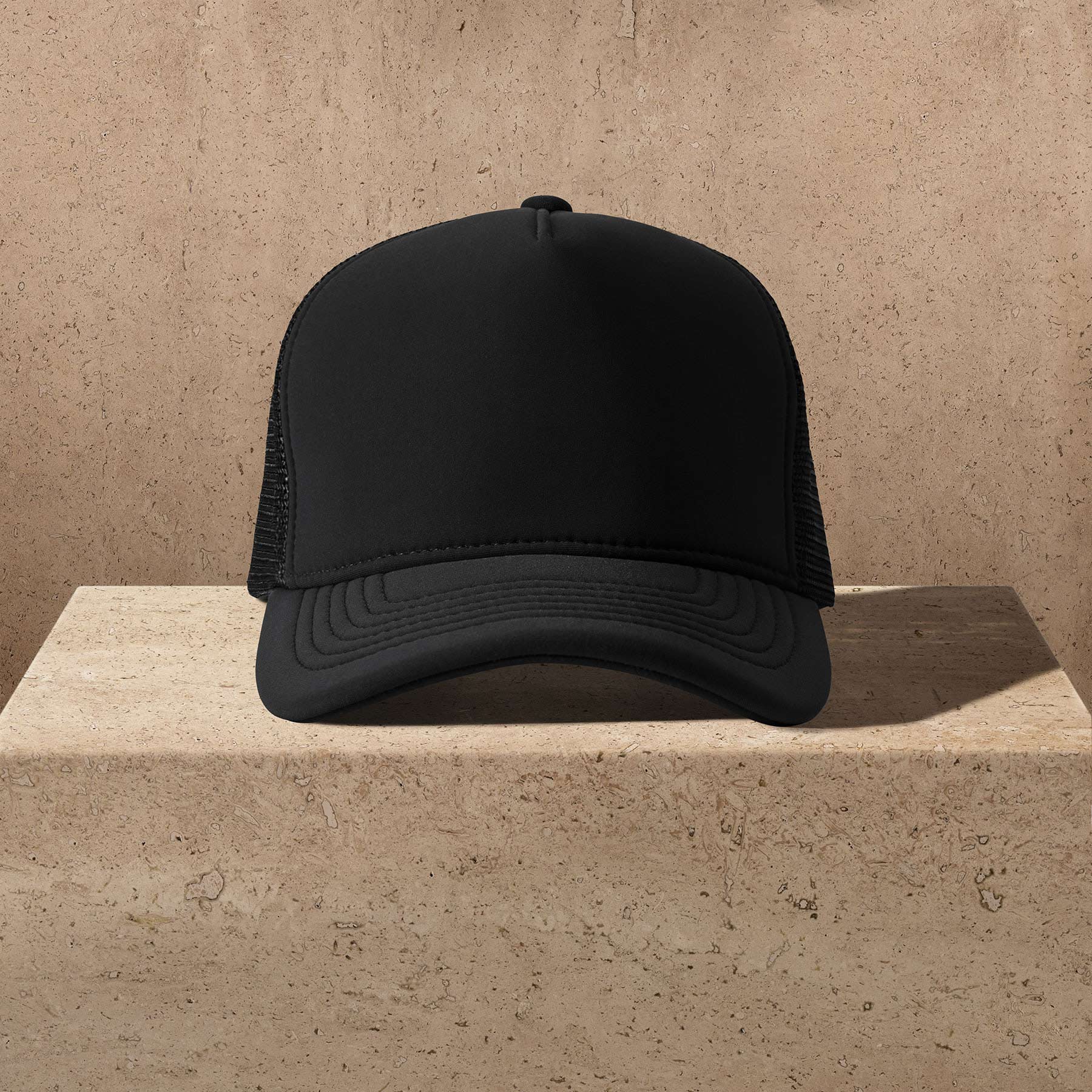 Scuba Trucker Hat - Black - Image 6