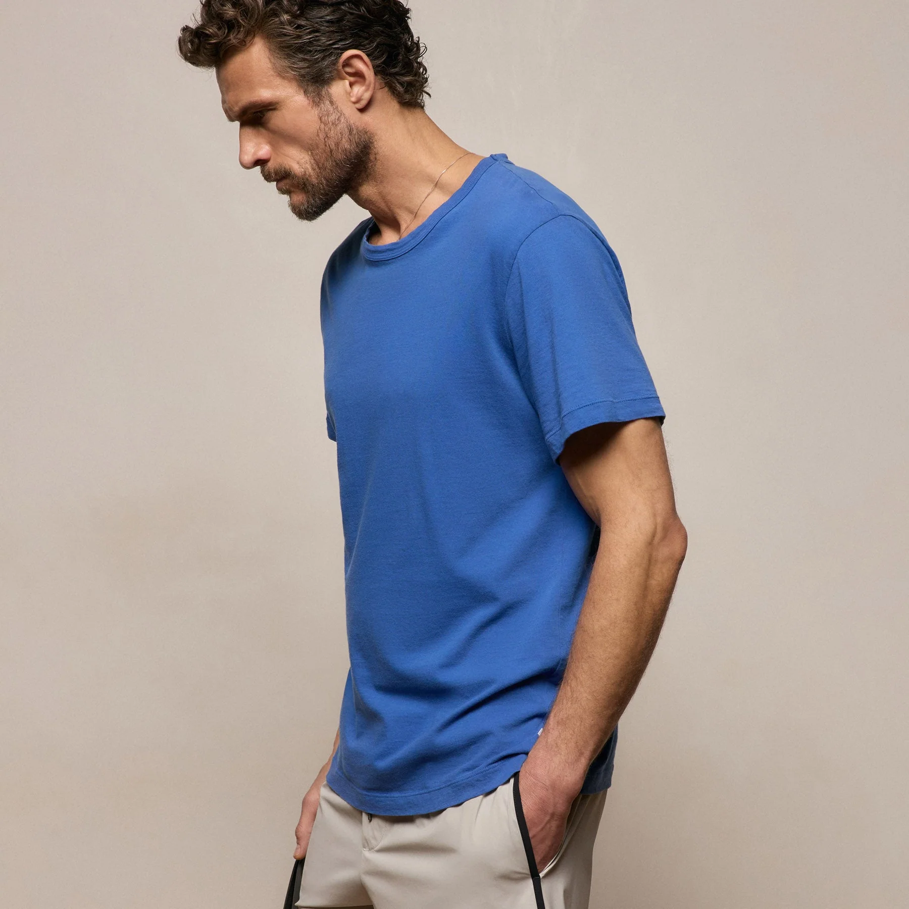 Short Sleeve Crew Neck - Baltic Blue - Image 4