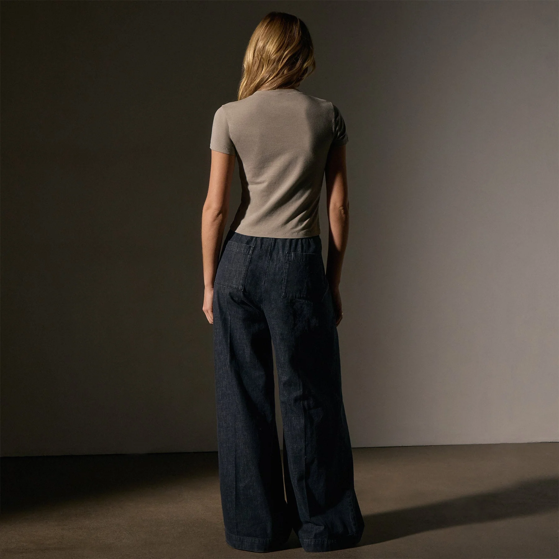 Short Sleeve Cropped Tee - Overcast - Image 4