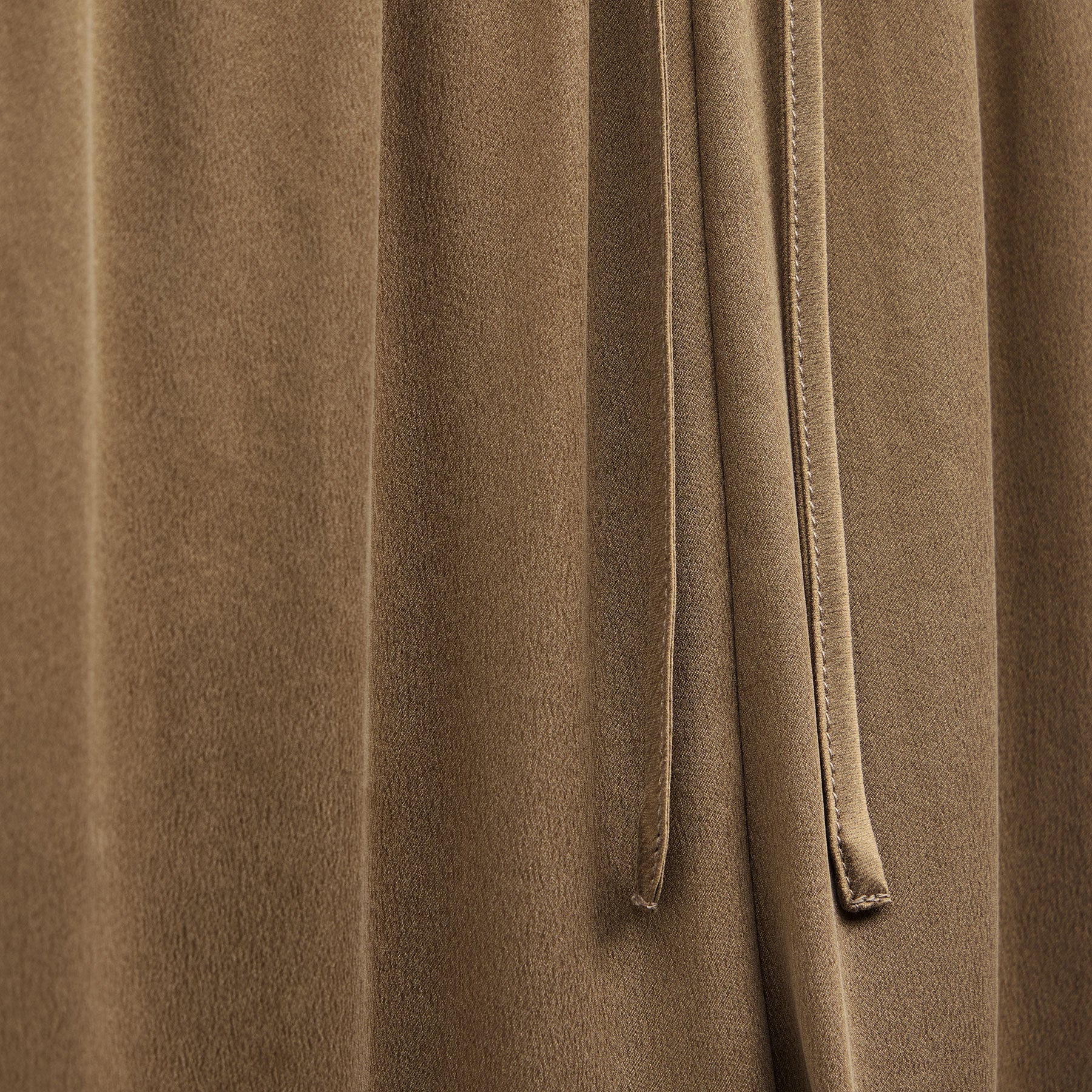 Silk Charmeuse Drawstring Pant - Honey - Image 9