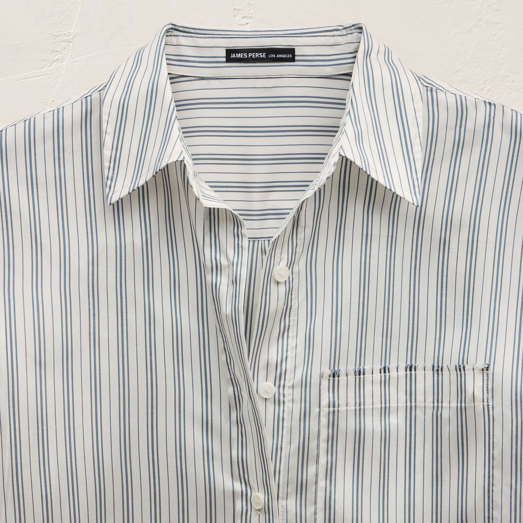 Silk Stripe Shirt - Pacific Stripe - Image 6