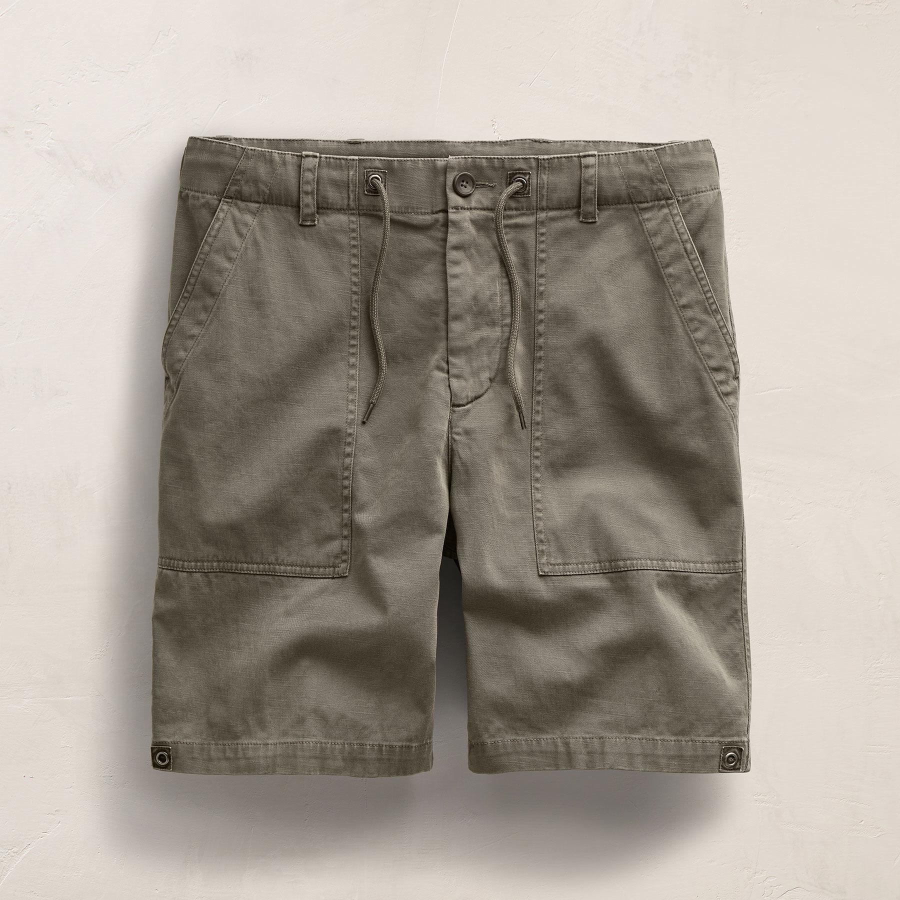 Slub Cotton Utility Flight Short - Birch Pigment - Image 2