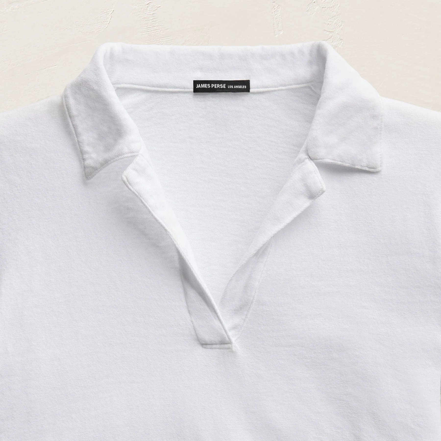 Slub Jersey Open Polo - White - Image 7