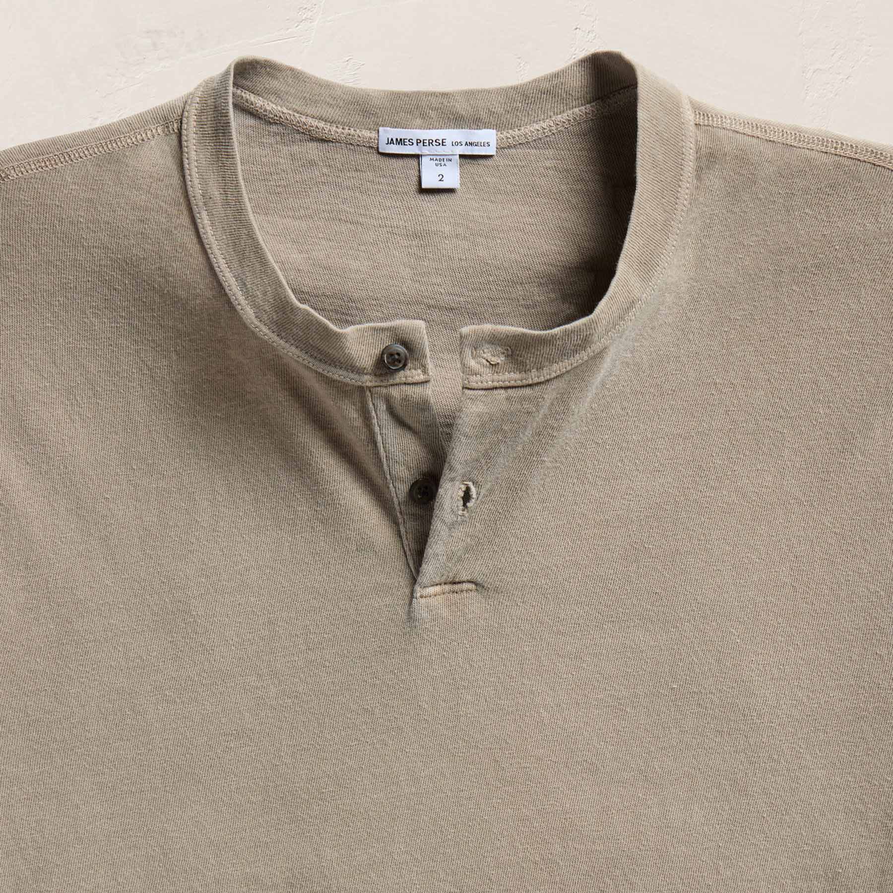 Slub Jersey Short Sleeve Henley - Overcast Pigment - Image 5
