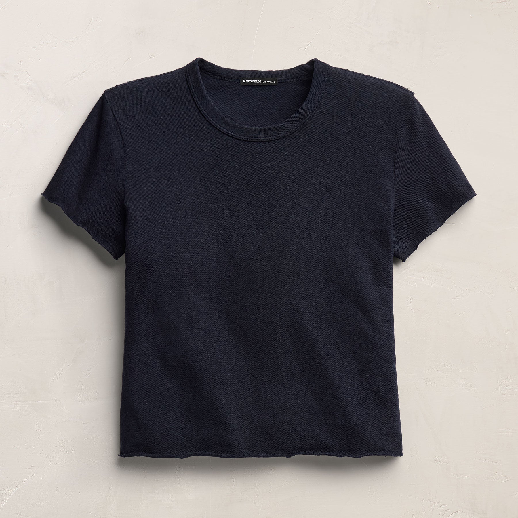 Slub Jersey Shrunken Tee - Classic Navy - Image 2
