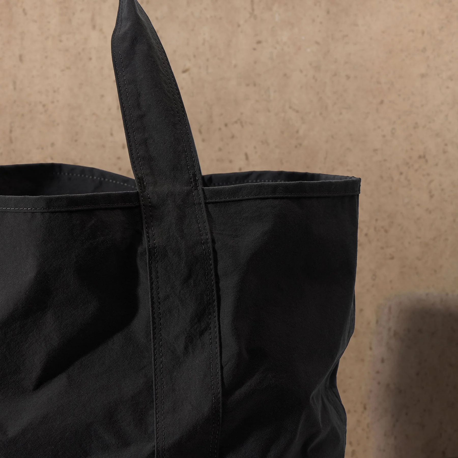 Small Matte Nylon Tote - Black - Image 3