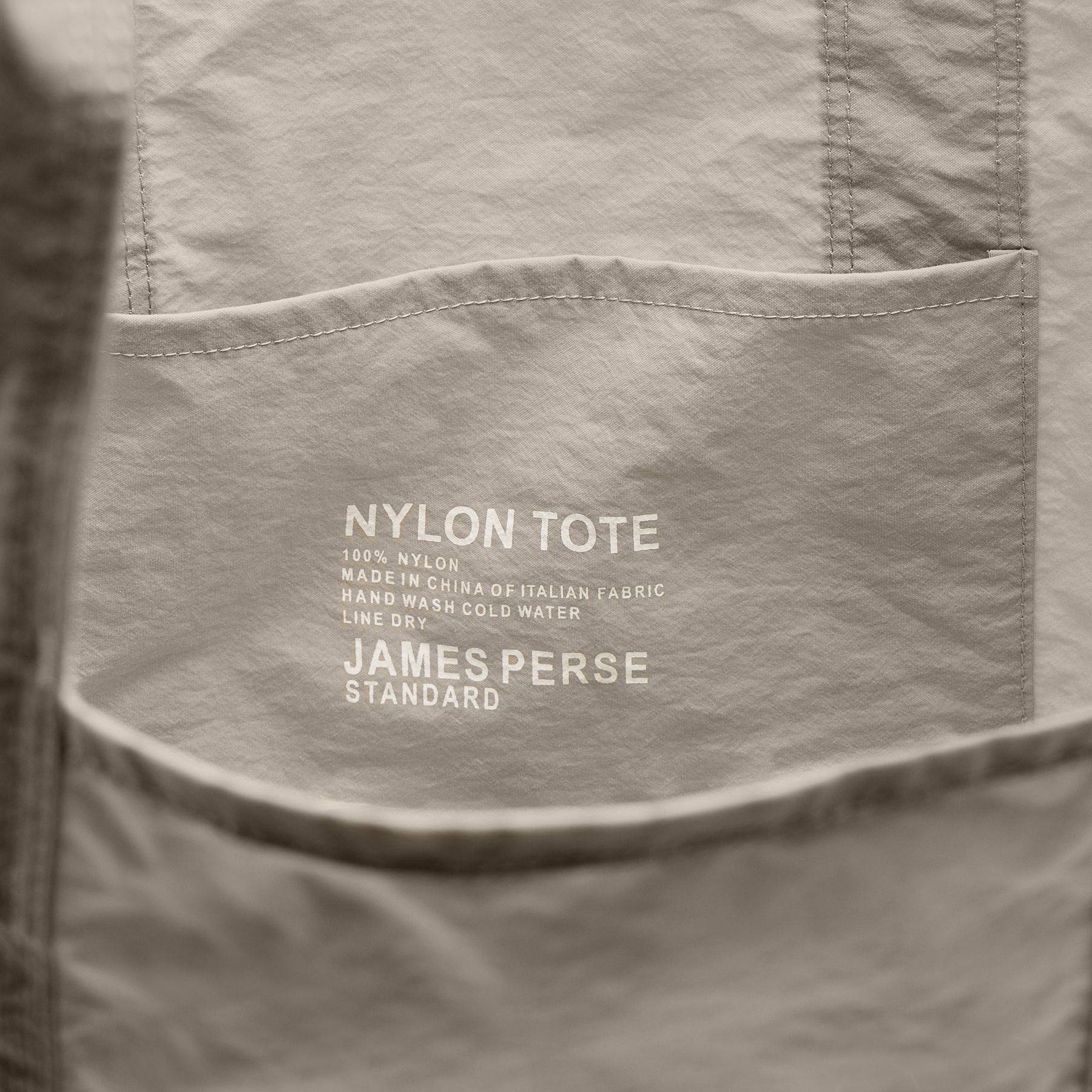 Small Matte Nylon Tote - New Sand - Image 4