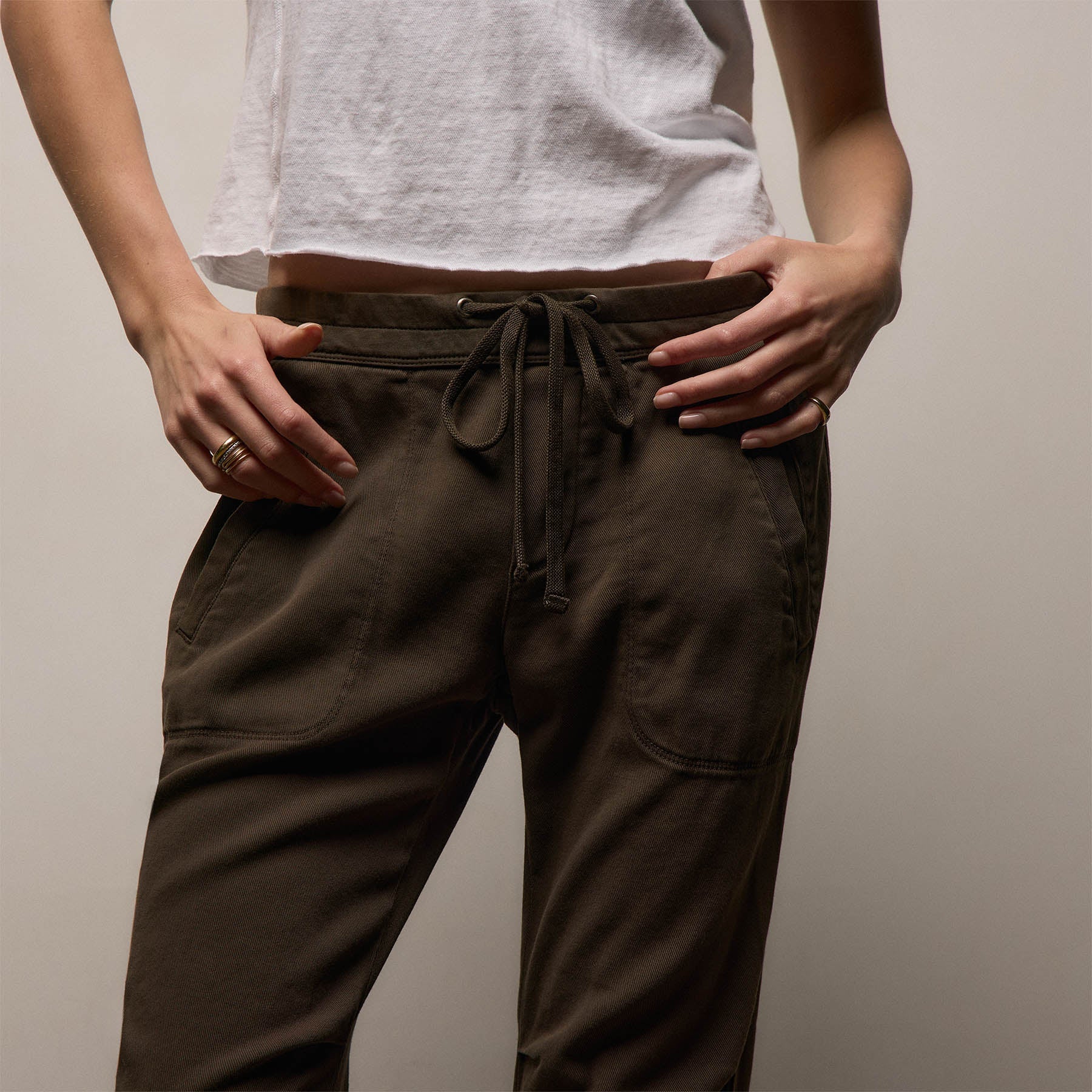 Soft Drape Pant - Smoky Green Pigment - Image 3