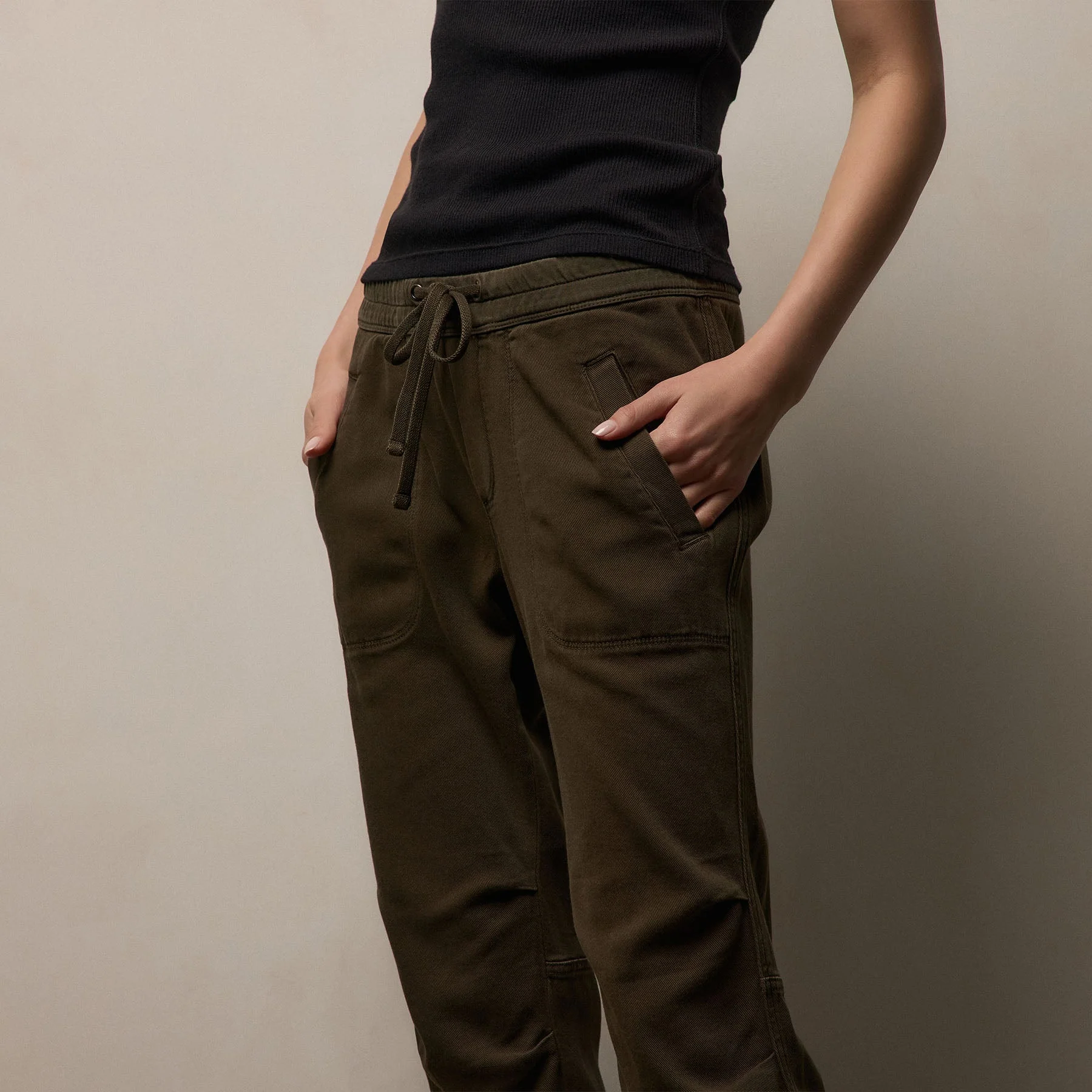 Soft Drape Pant - Smoky Green Pigment - Image 4