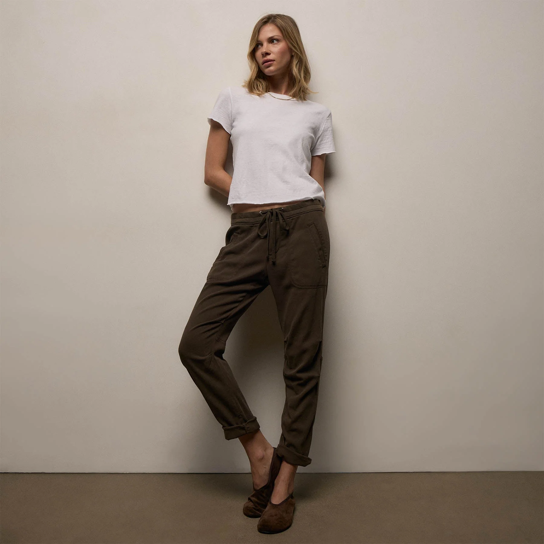 Soft Drape Pant - Smoky Green Pigment - Image 6
