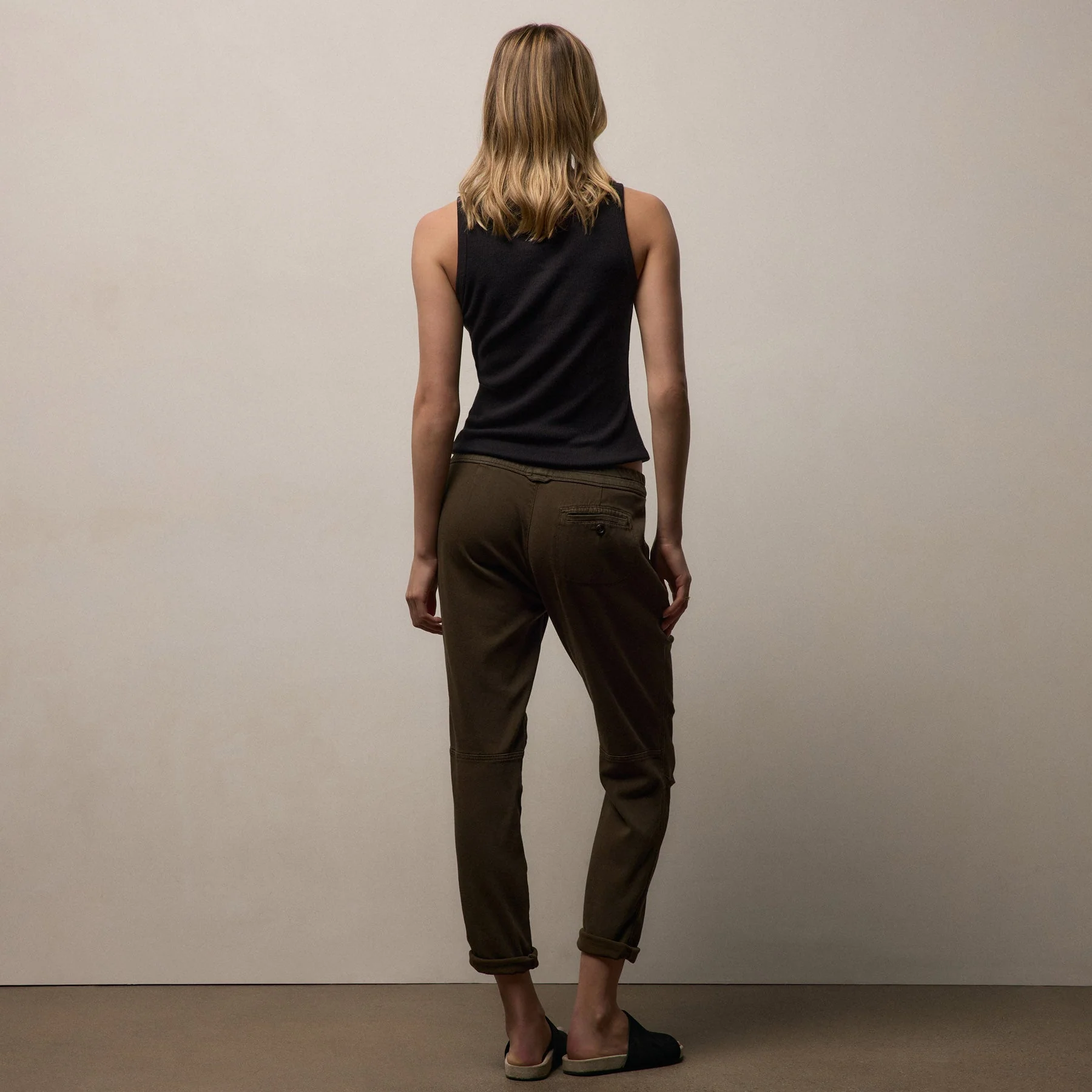 Soft Drape Pant - Smoky Green Pigment - Image 7