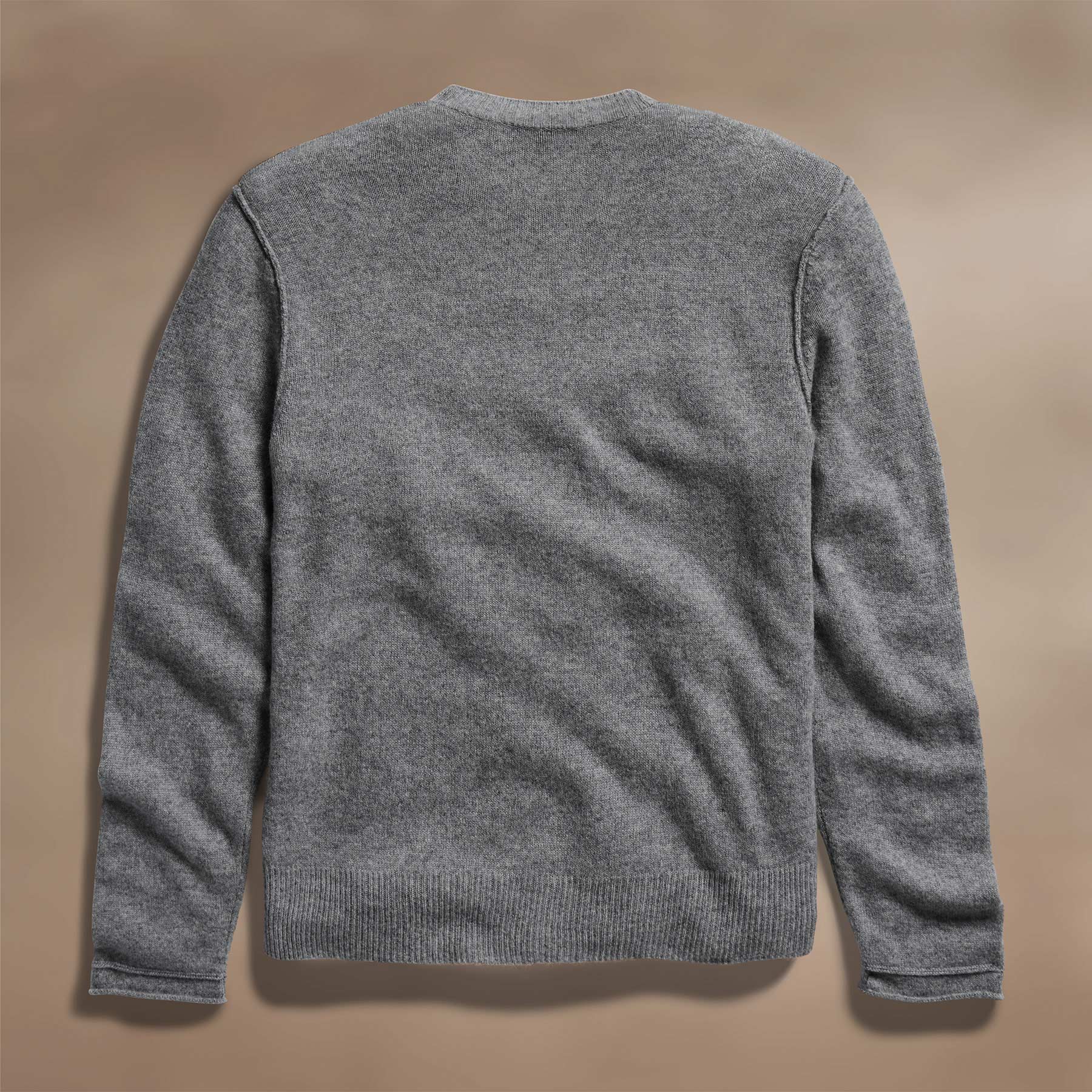 Soft Featherweight Cashmere Crew - Mid Heather Grey - Image 4