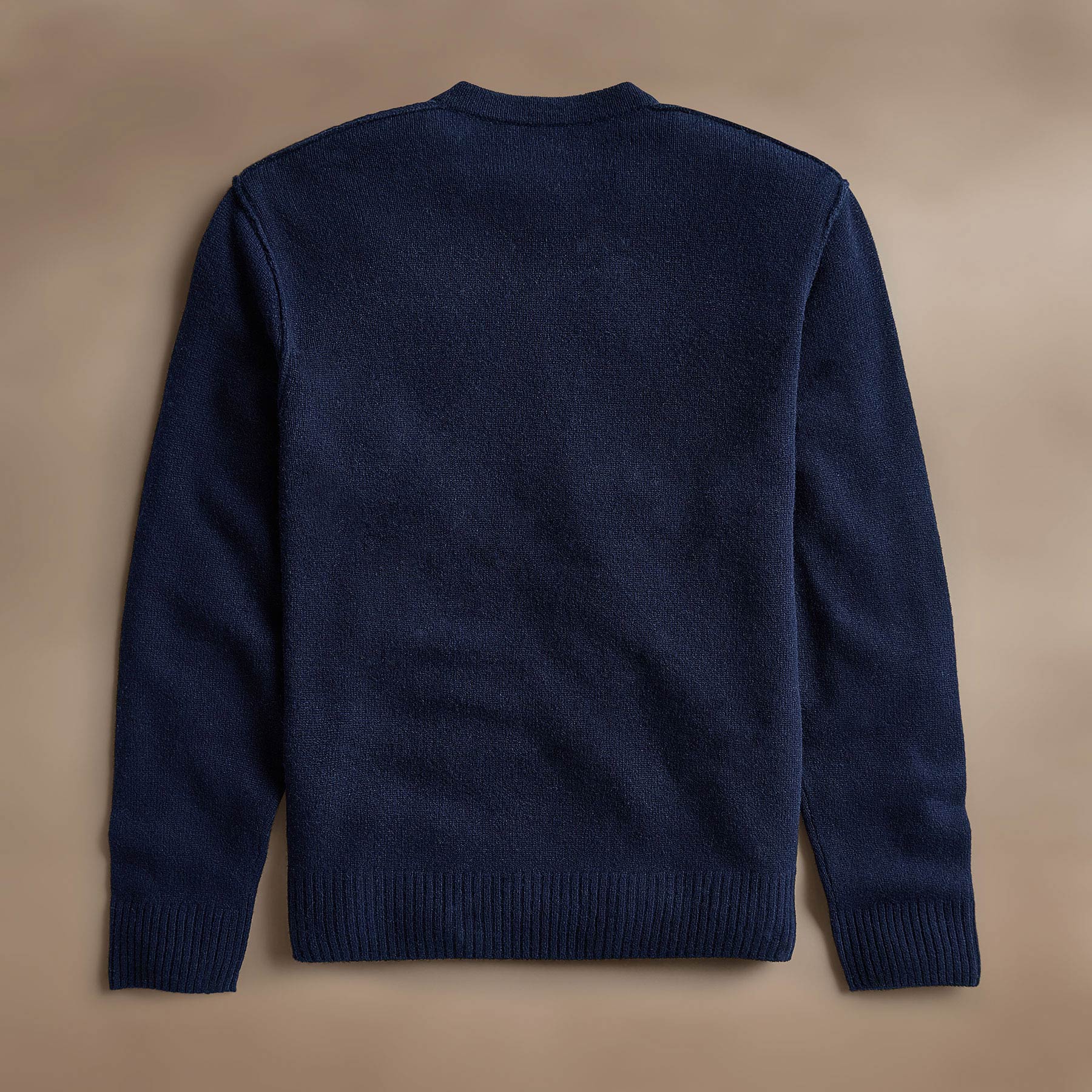 Soft Featherweight Cashmere V Neck - Navy - Image 4