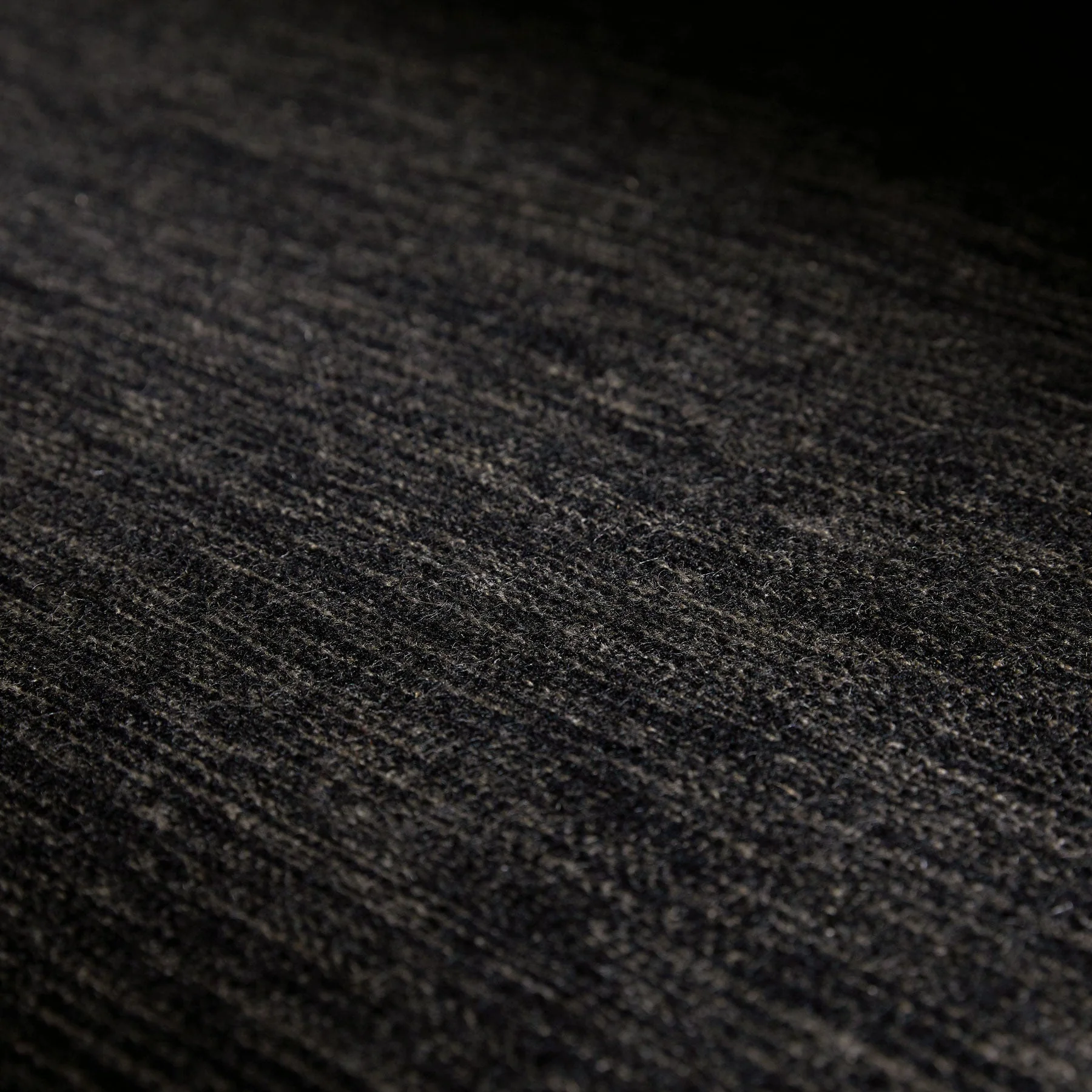 Wool Area Rug - Black Melange - Image 4
