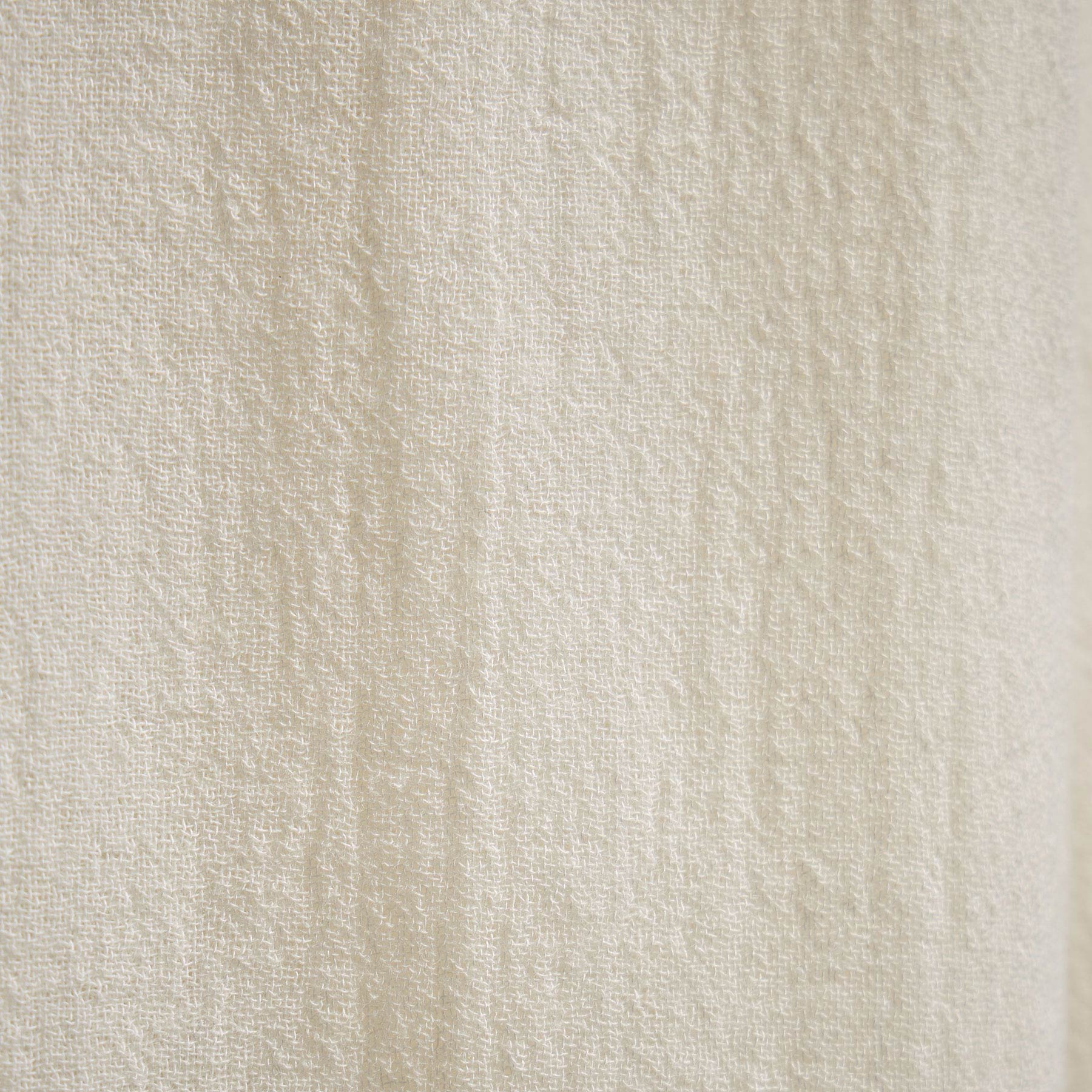 Solid Viscose Wool Shirting - Ivory - Image 5